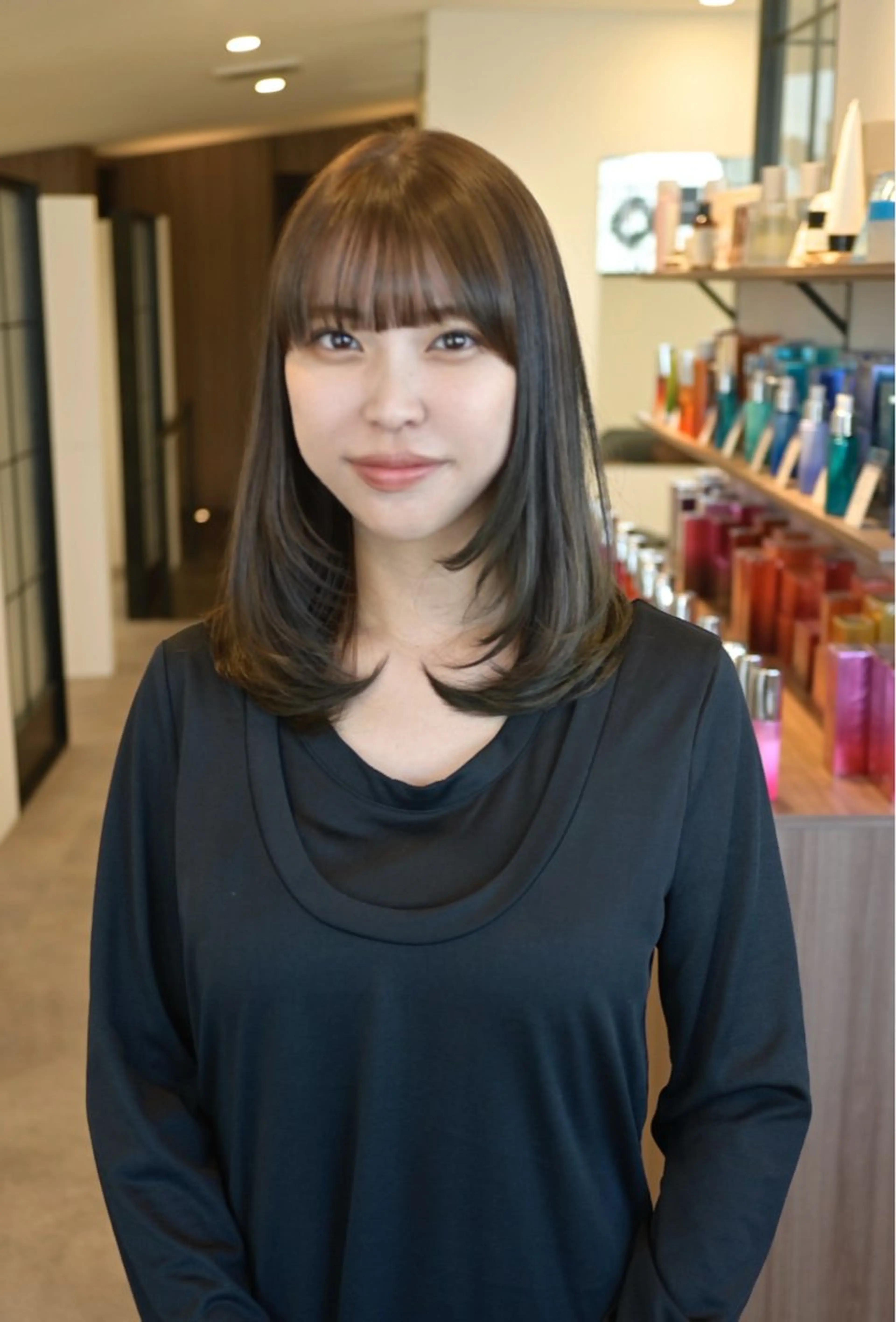 ミディアム カット トリートメント 北村 勇樹のヘアスタイル