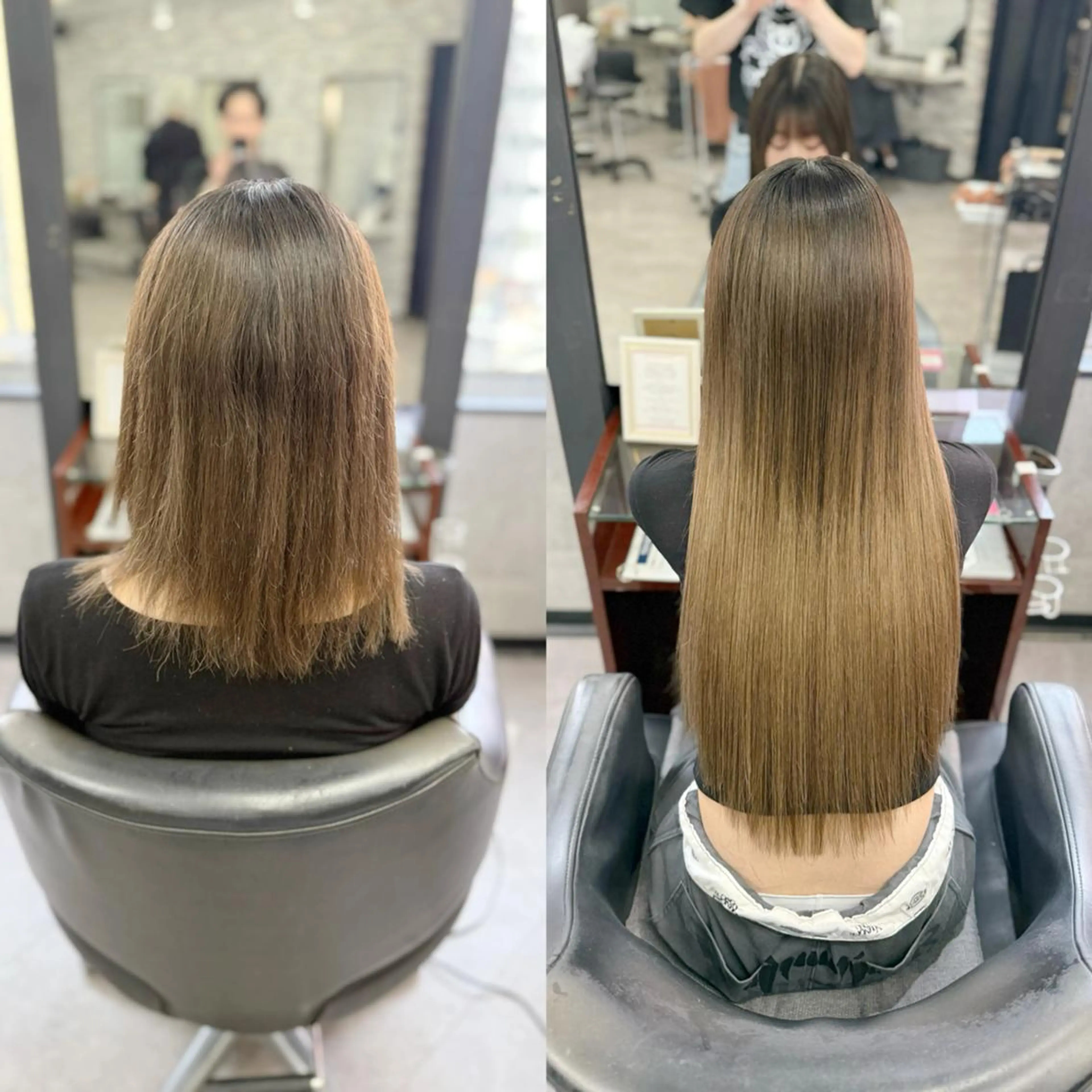 ミディアム ボブ エクステ エクステ 💎エクステ専門店 BIZE梅田🇰🇷のヘアスタイル