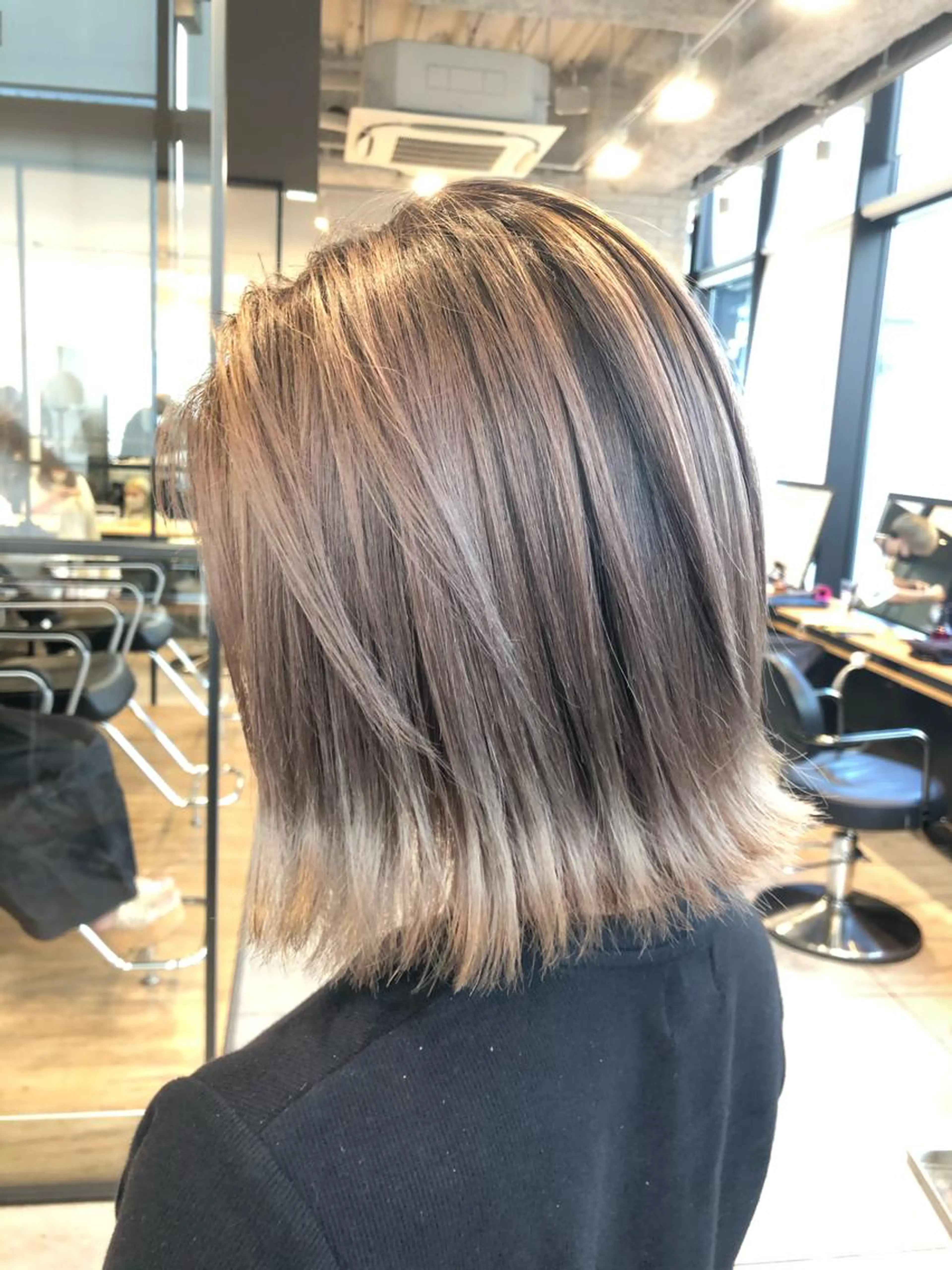 【人気No.2✨】カット+グレージュカラー⚡️(モノトーン系ブルー系オリーブ系)の写真