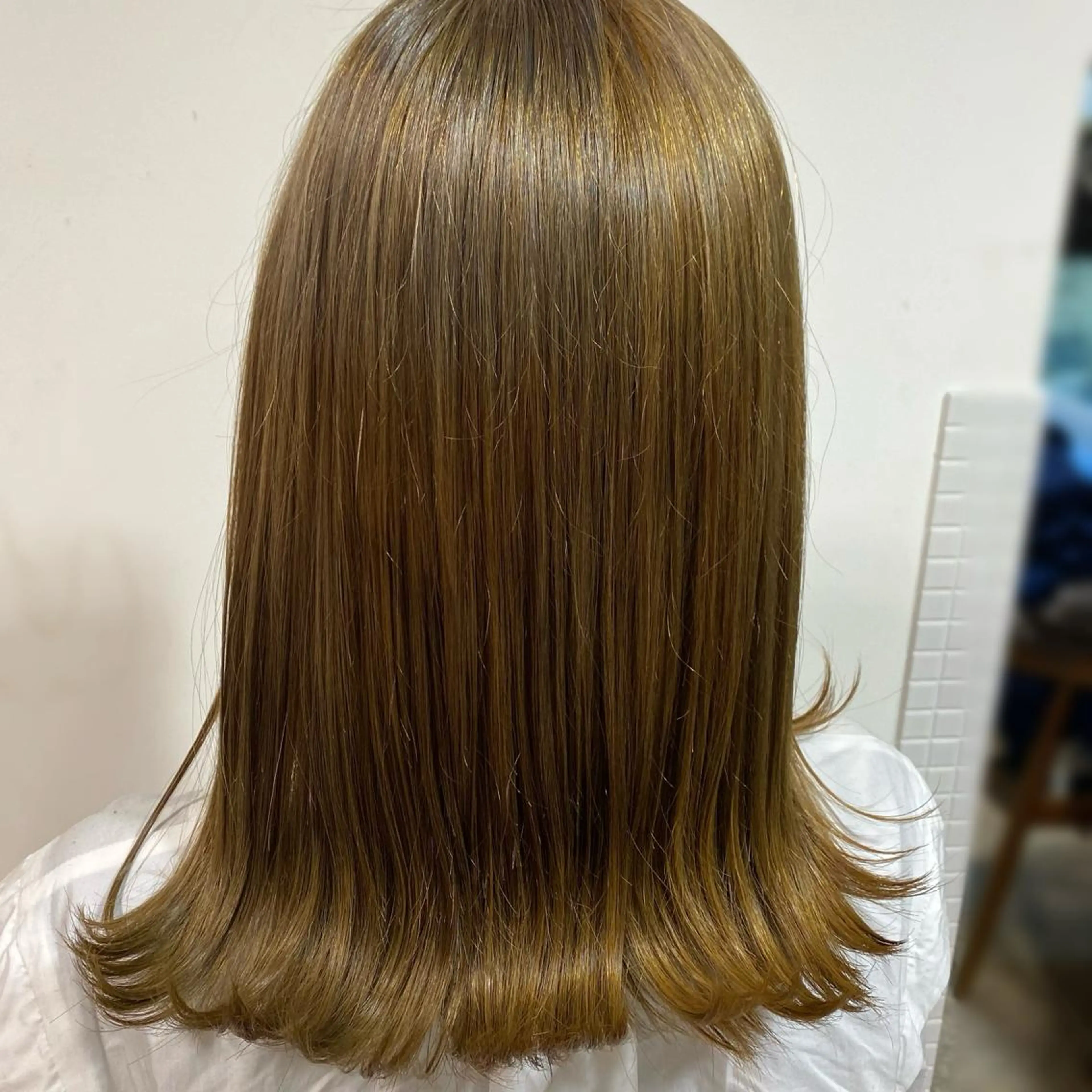 ミディアム ヘアカラー トリートメント 💜髪質改善/ 艶カラー/ミナ🩷のヘアスタイル