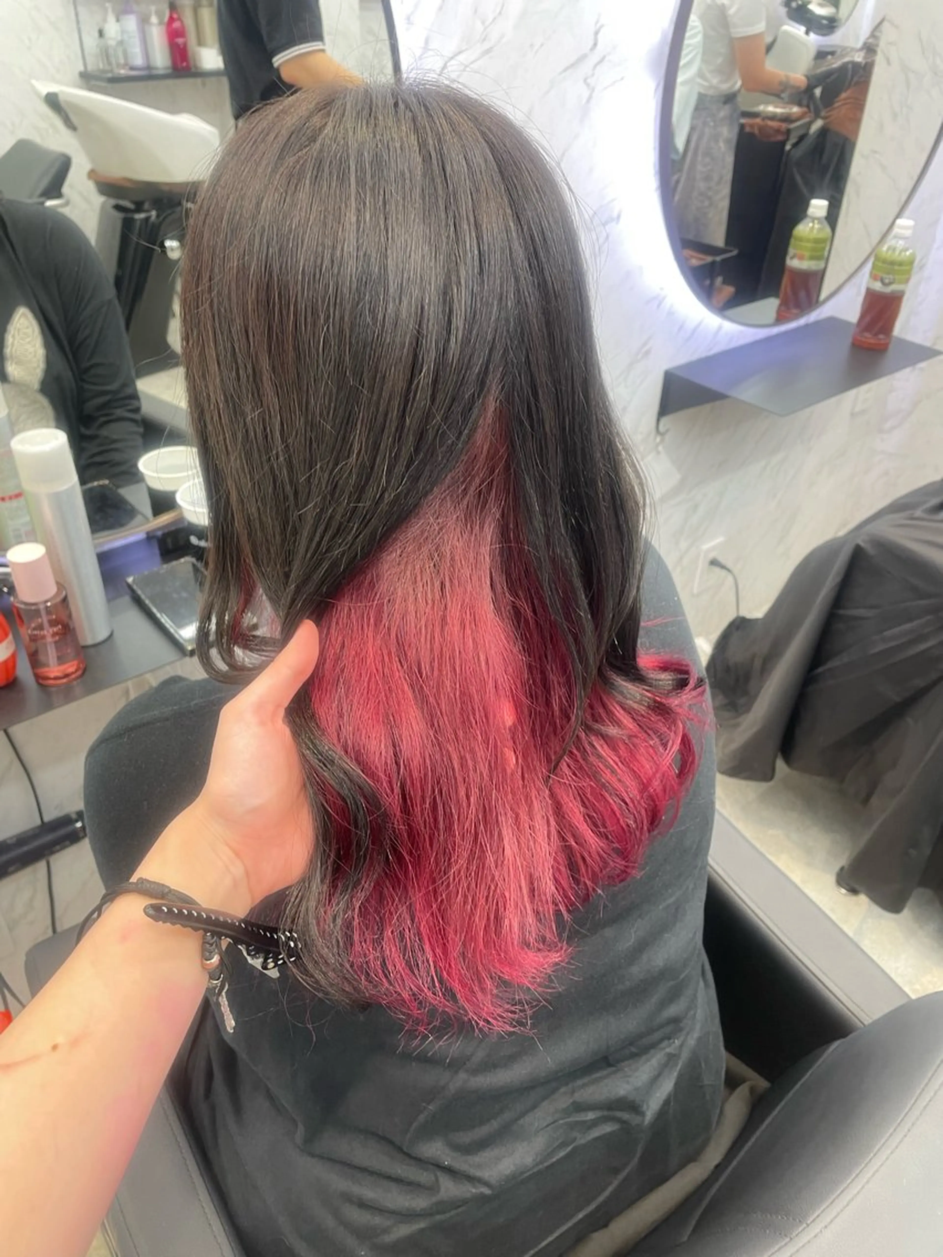 ロング カラー インナーカラー 韓国ヘア🎀 /♡𝓝𝓸𝓪♡のヘアスタイル