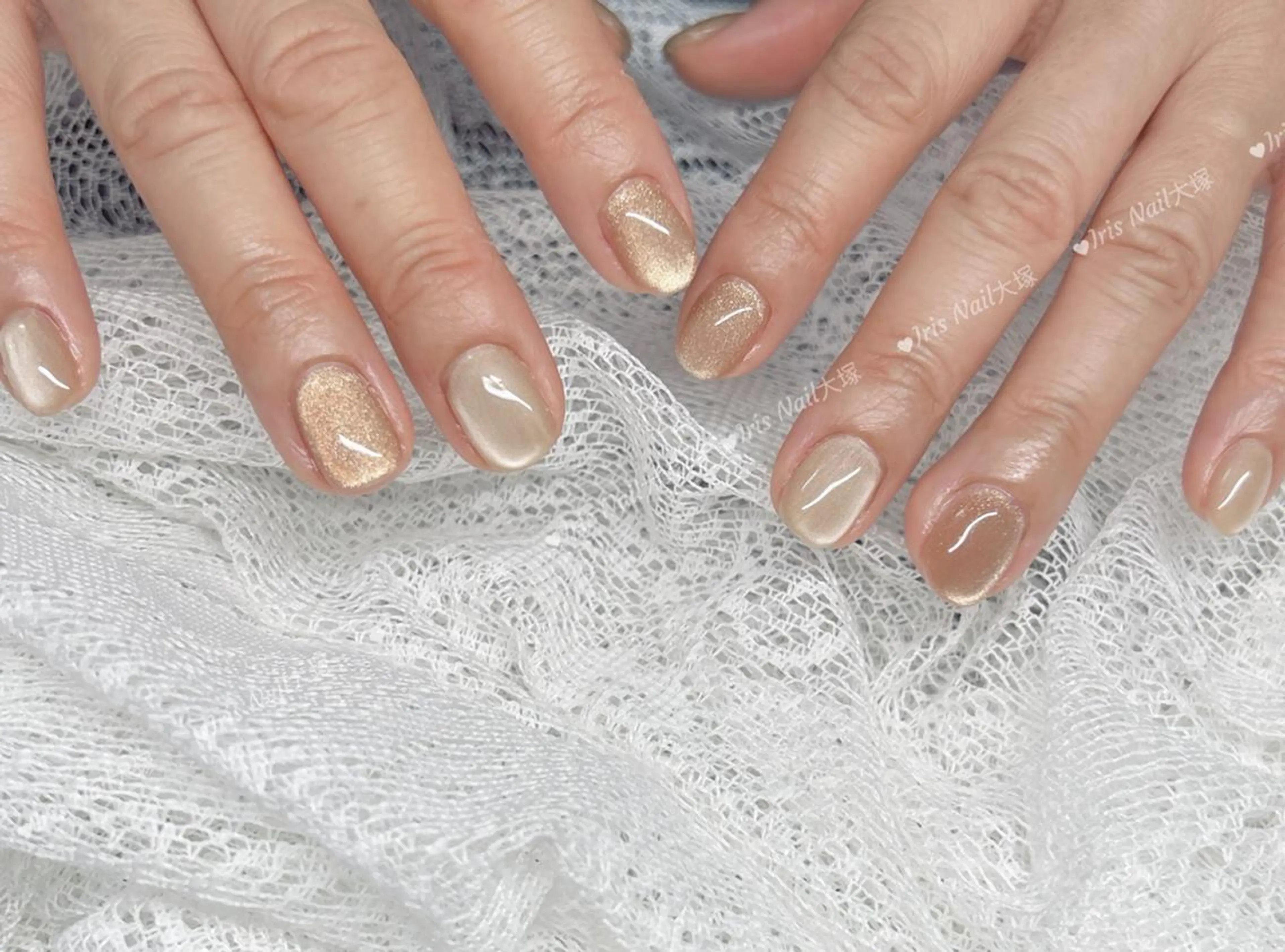 ネイル マグネットネイル マグネットワンカラー ワンカラーネイル ハンドネイル ハンドケア 大平 エリカのネイルデザイン