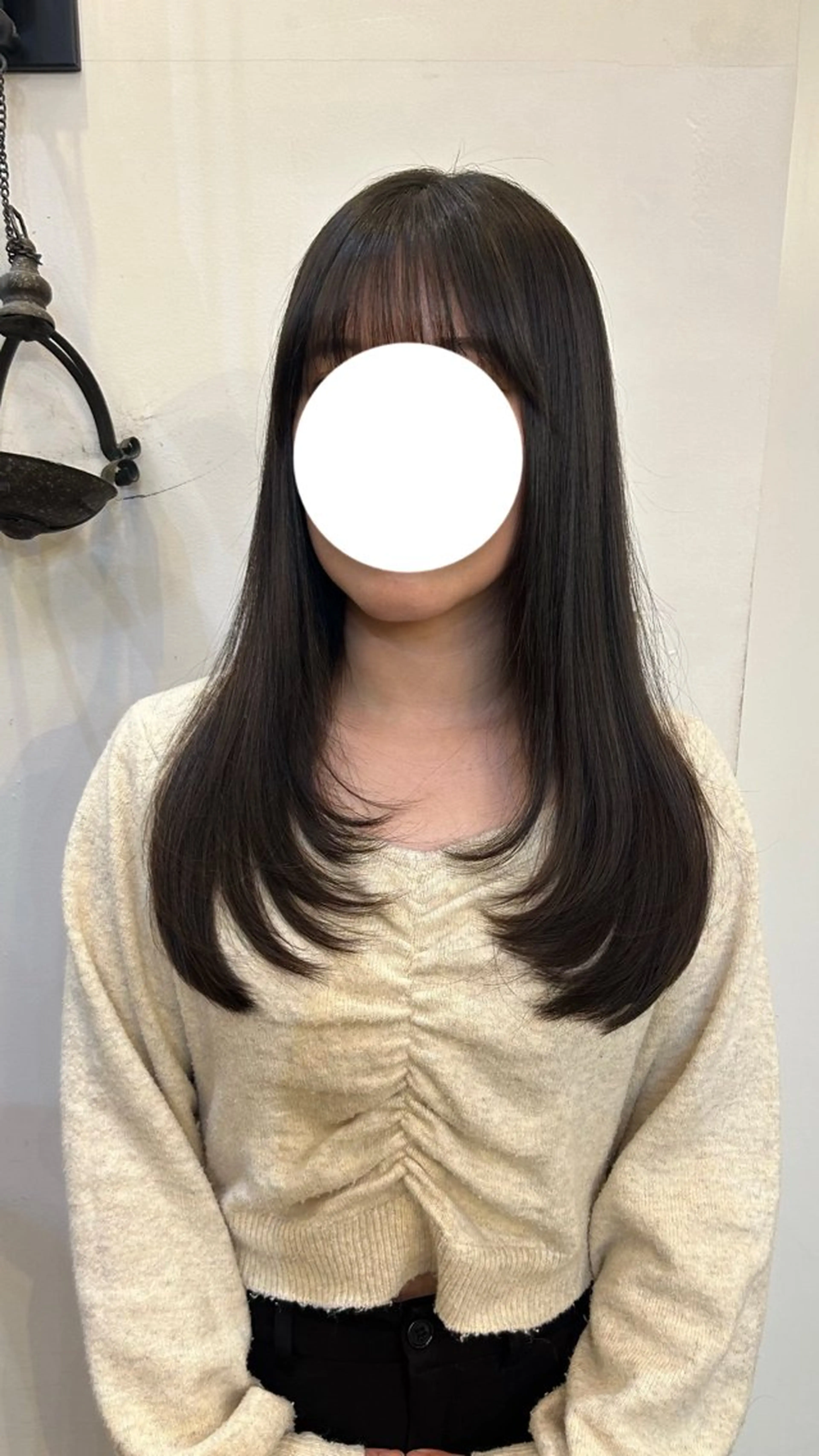 ロング 顔周りカット レイヤーカット momoka 💛ショートカットのヘアスタイル