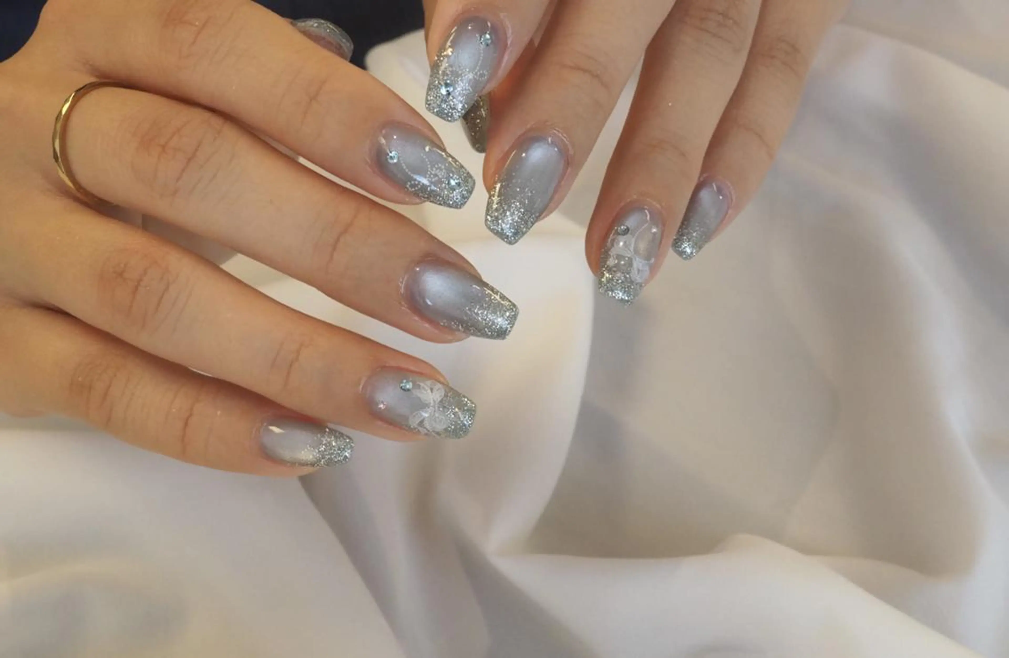 ネイル フラッシュネイル キラキラネイル マグネットネイル 田中 （ネイリスト）のネイルデザイン