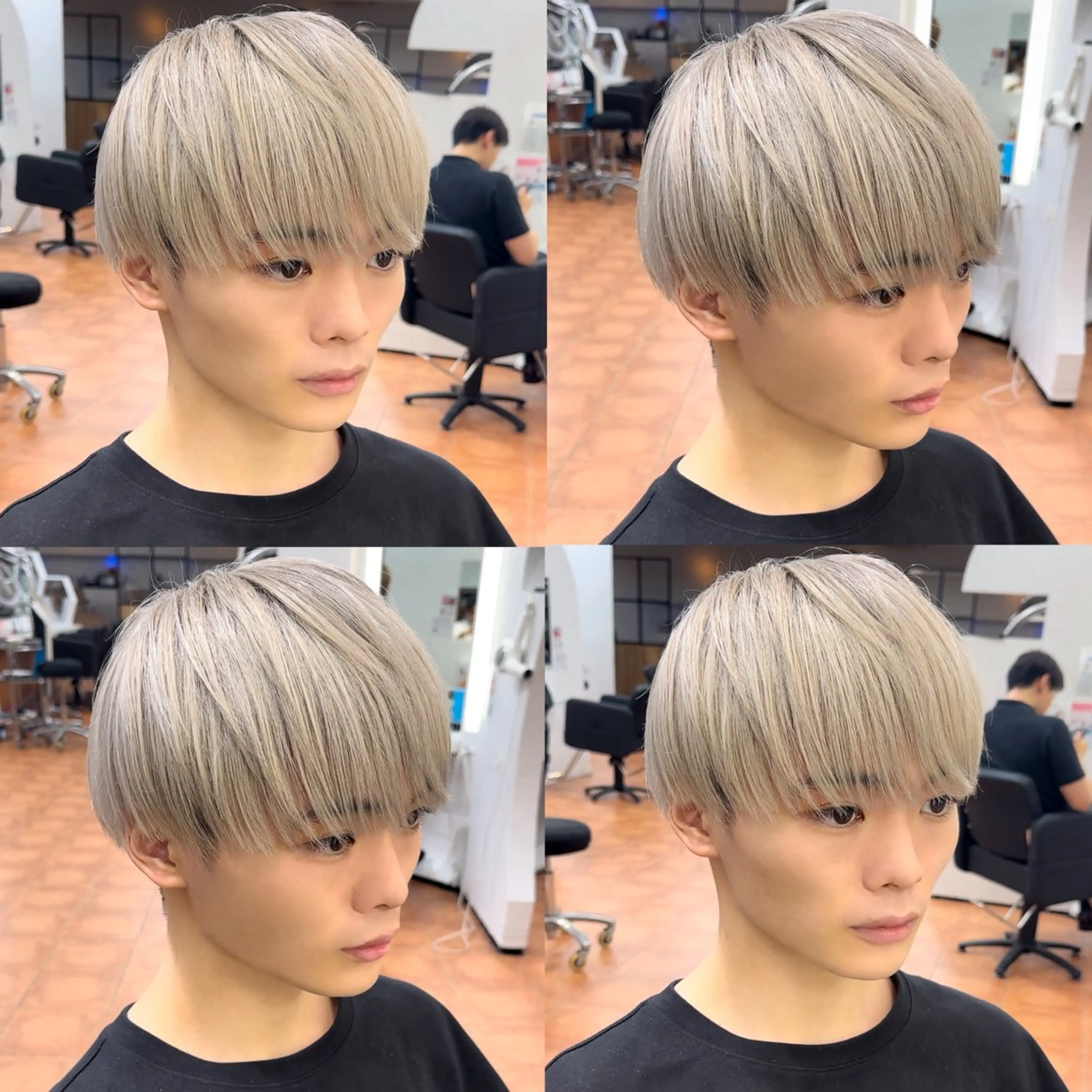 カラー メンズ メンズブリーチ ベージュカラー ブリーチ ホワイトベージュ メンズ特化型美容師 ★あおいのヘアスタイル