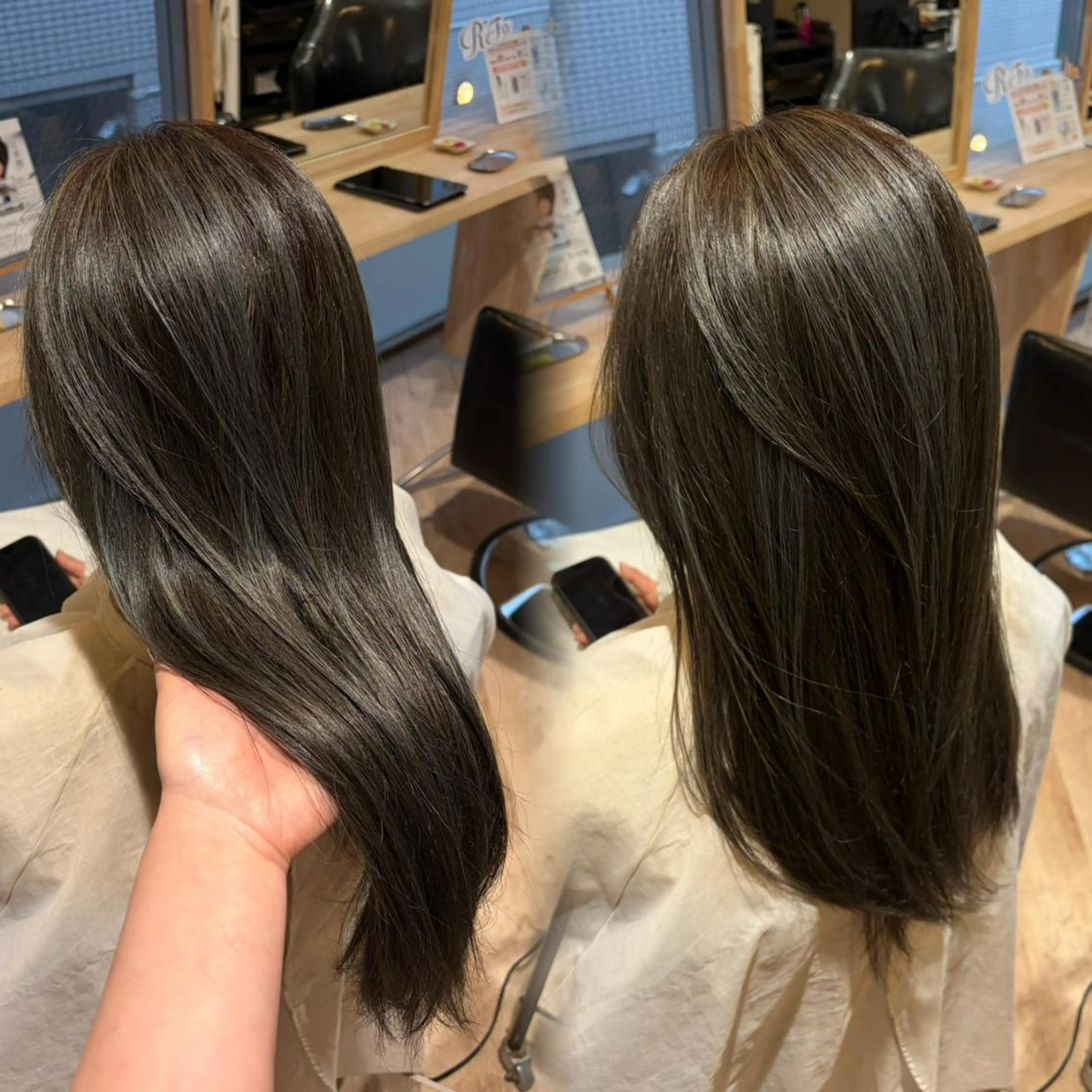 カラー ハイライトカラー カット ヘアカラー ELLE&SALLY 石野のヘアスタイル