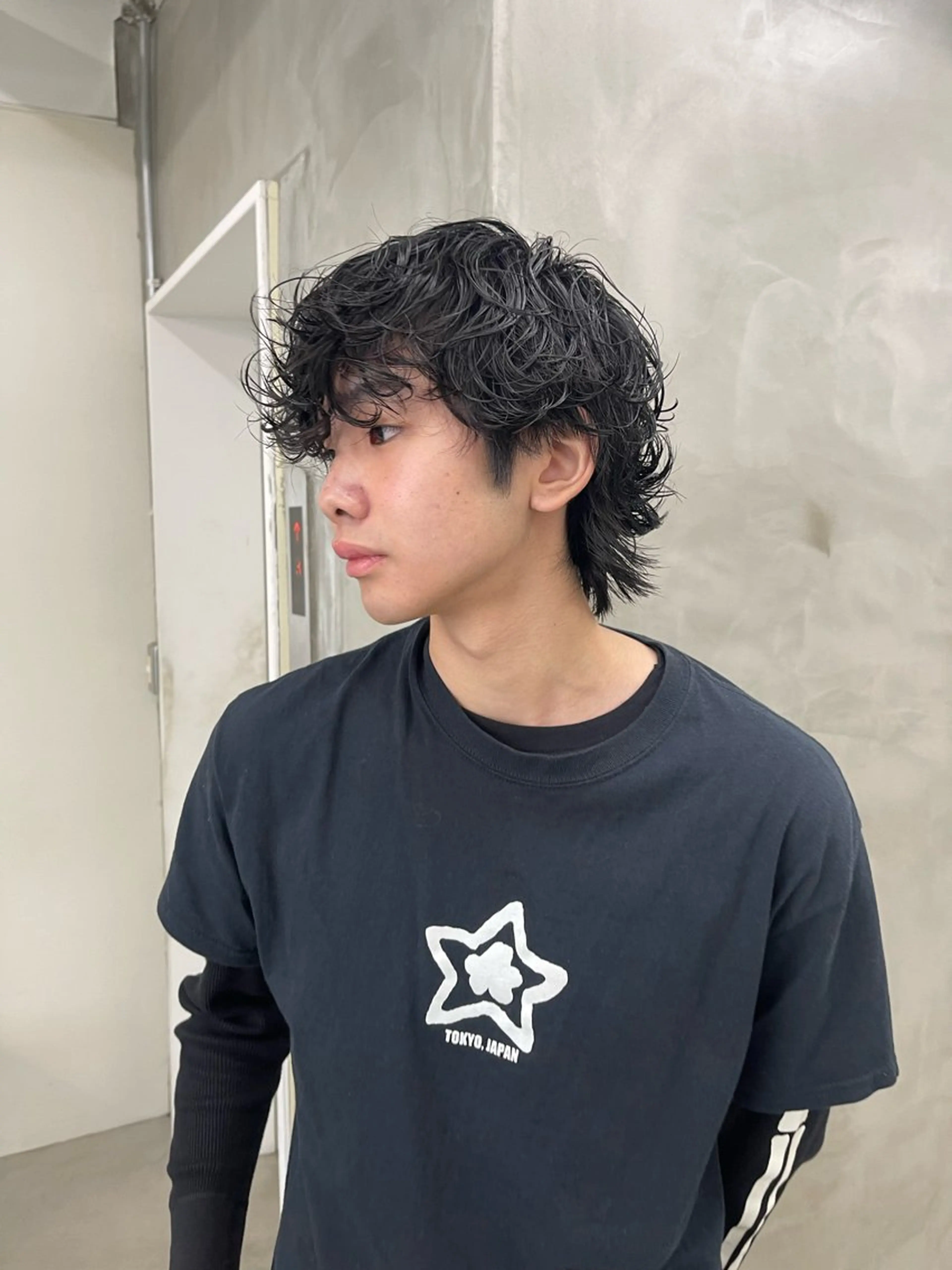 パーマ メンズ メンズカット パーマ[佐橋]のヘアスタイル