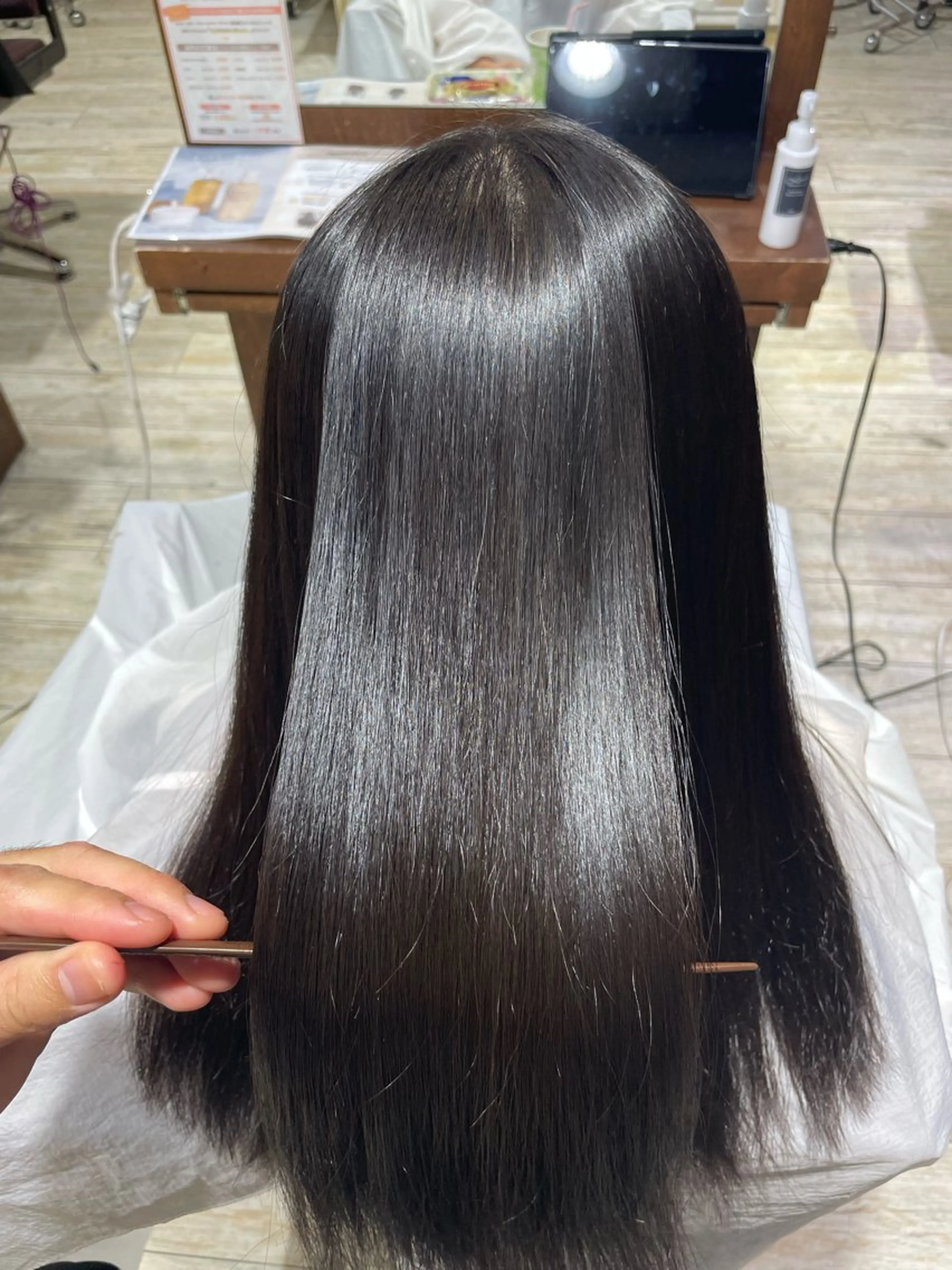 セミロング 髪質改善/ 梅田中崎町/宮里のヘアスタイル