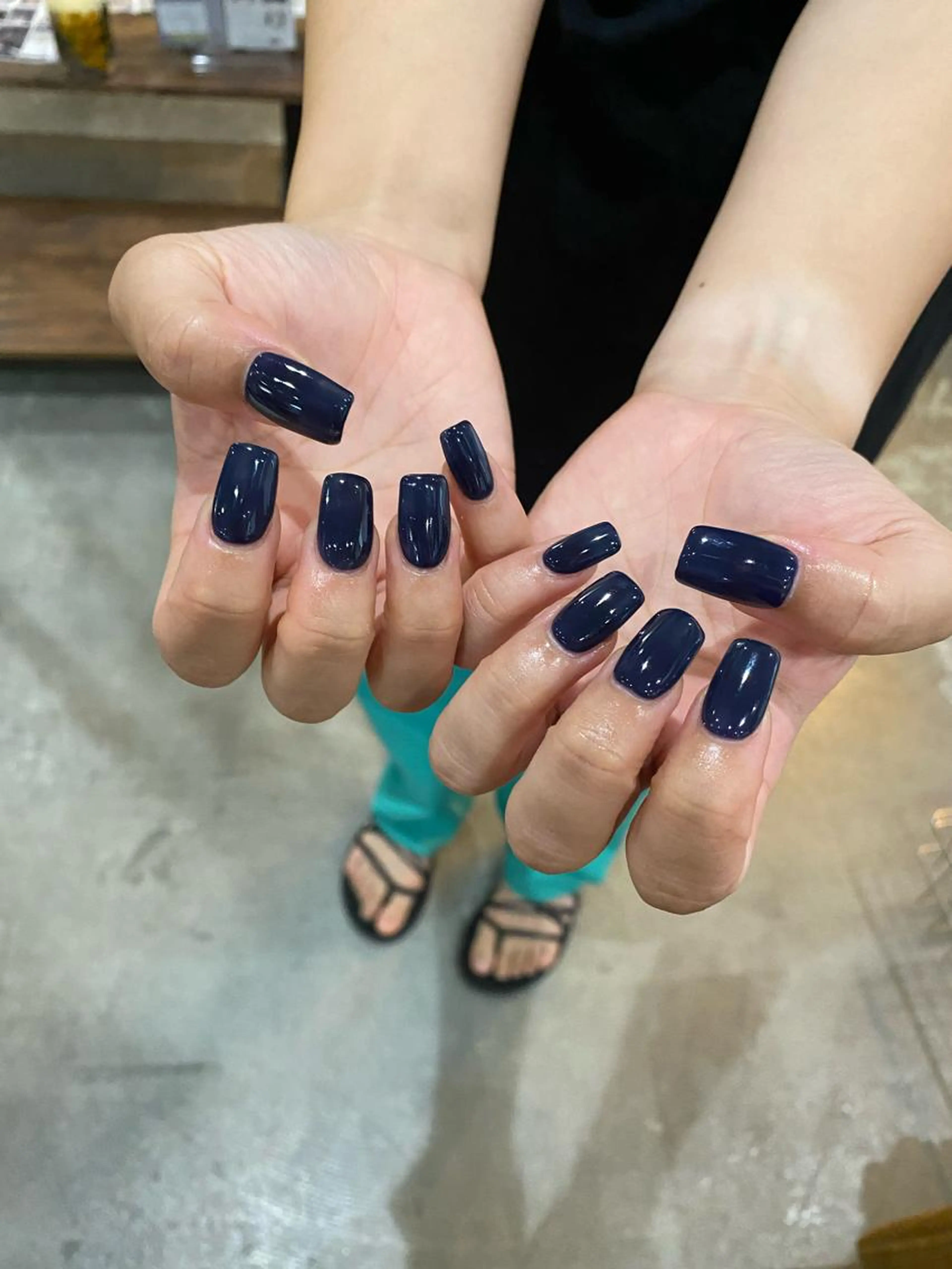 【スカルプオフ】ワンカラー/ラメグラ　(ジェル/アクリル/チップで長さ出しをされている方はこちらをお選びください！)の写真