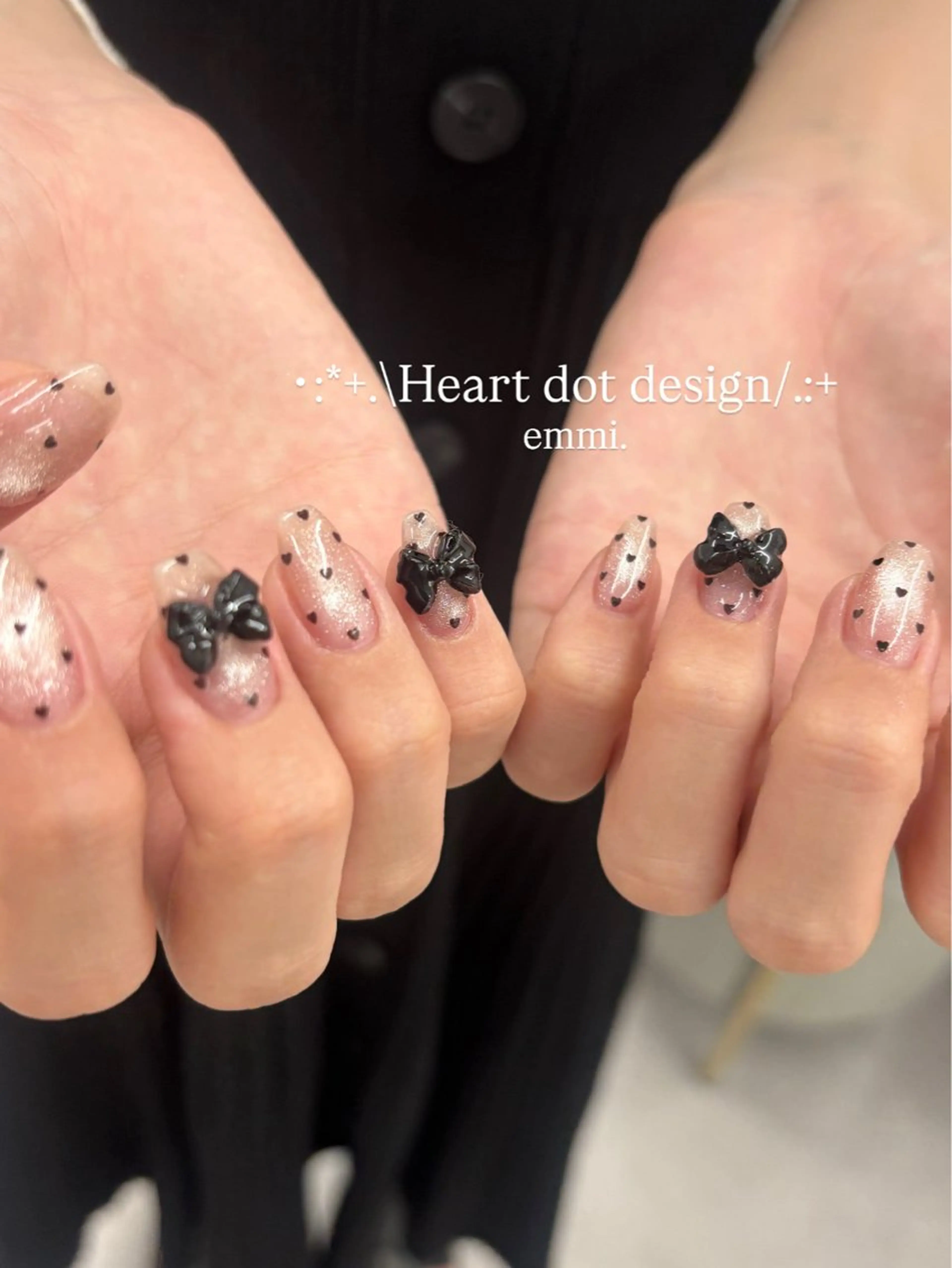 ネイル チークネイル フレンチネイル ガーリー 氷ネイル・うるうるネイル キラキラネイル ハンドネイル GO TODAY SHAiRE SALON 表参道colore店所属・emmi nailのネイルデザイン