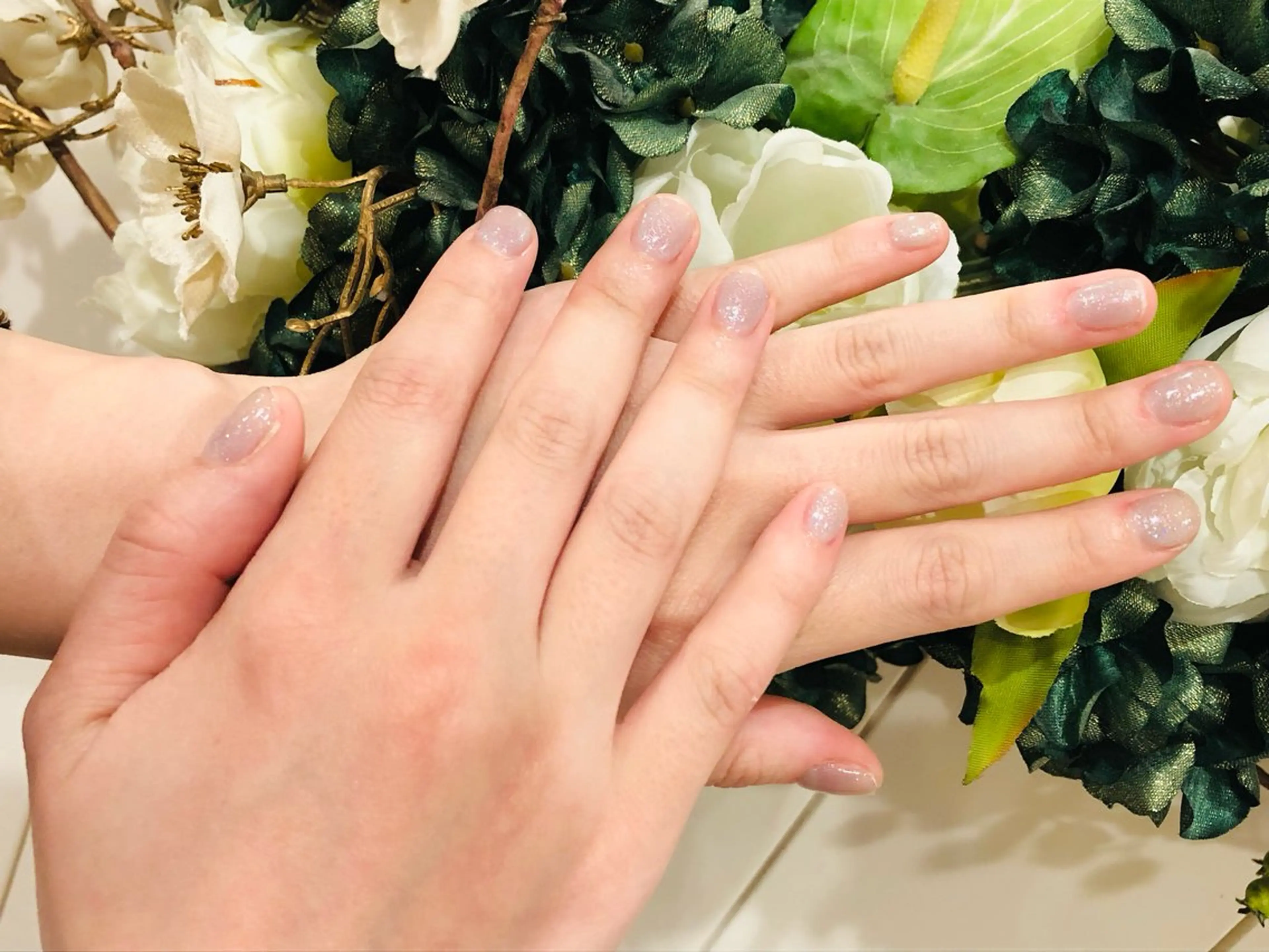 ネイル ラメ(グリッター) ワンカラーネイル 清谷 あすかのネイルデザイン