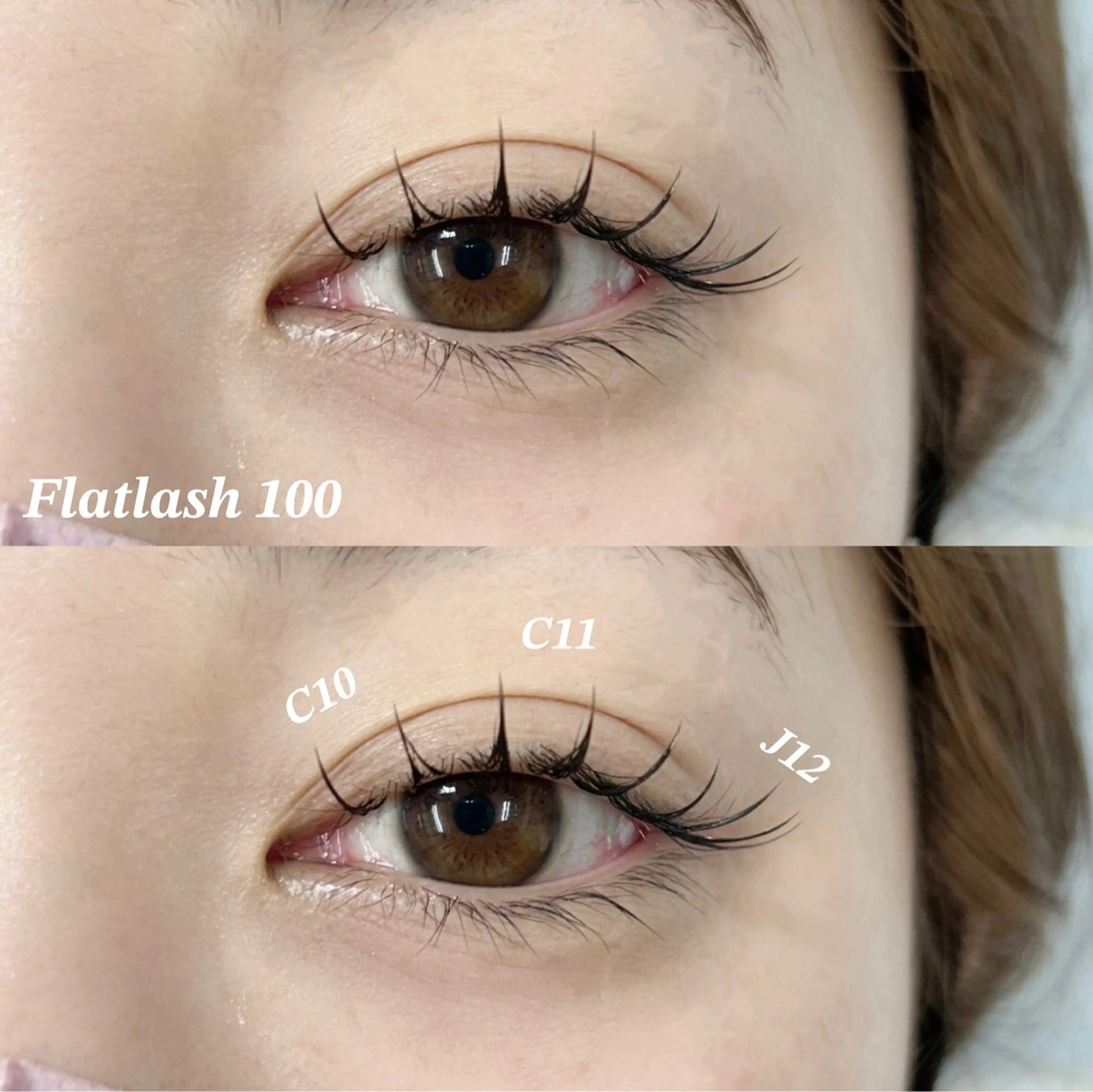 マツエク・マツパ カラーマツエク フラットラッシュ eyelashsalonAREY所属・こばやし りなのマツエク・マツパデザイン