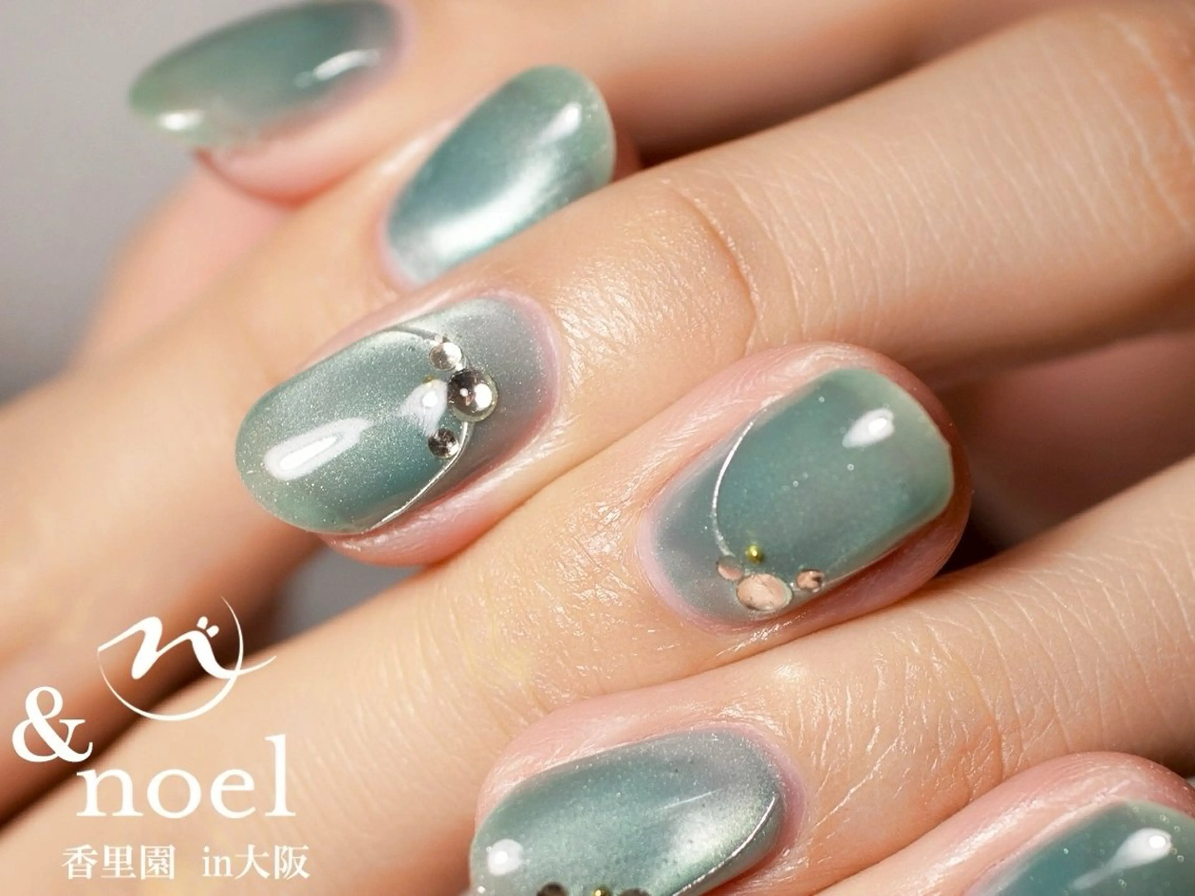 ネイル 成人式 マグネットネイル ハンドネイル Nailsalon Noël所属・Nailsalon &Noelのネイルデザイン