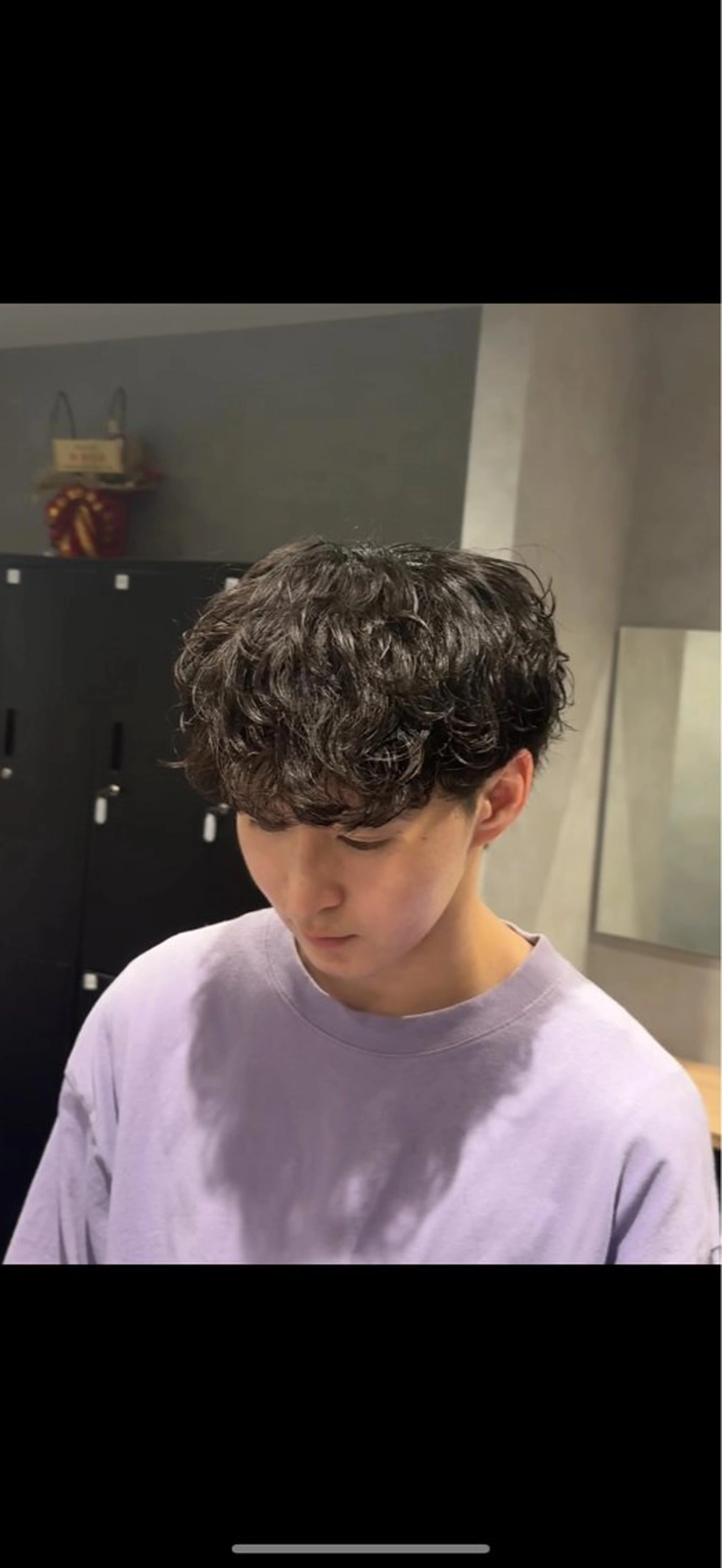 ミディアム パーマ メンズ ミディアムパーマ メンズパーマ カット パーマ メンズパーマ特化 美容師kouyaのヘアスタイル