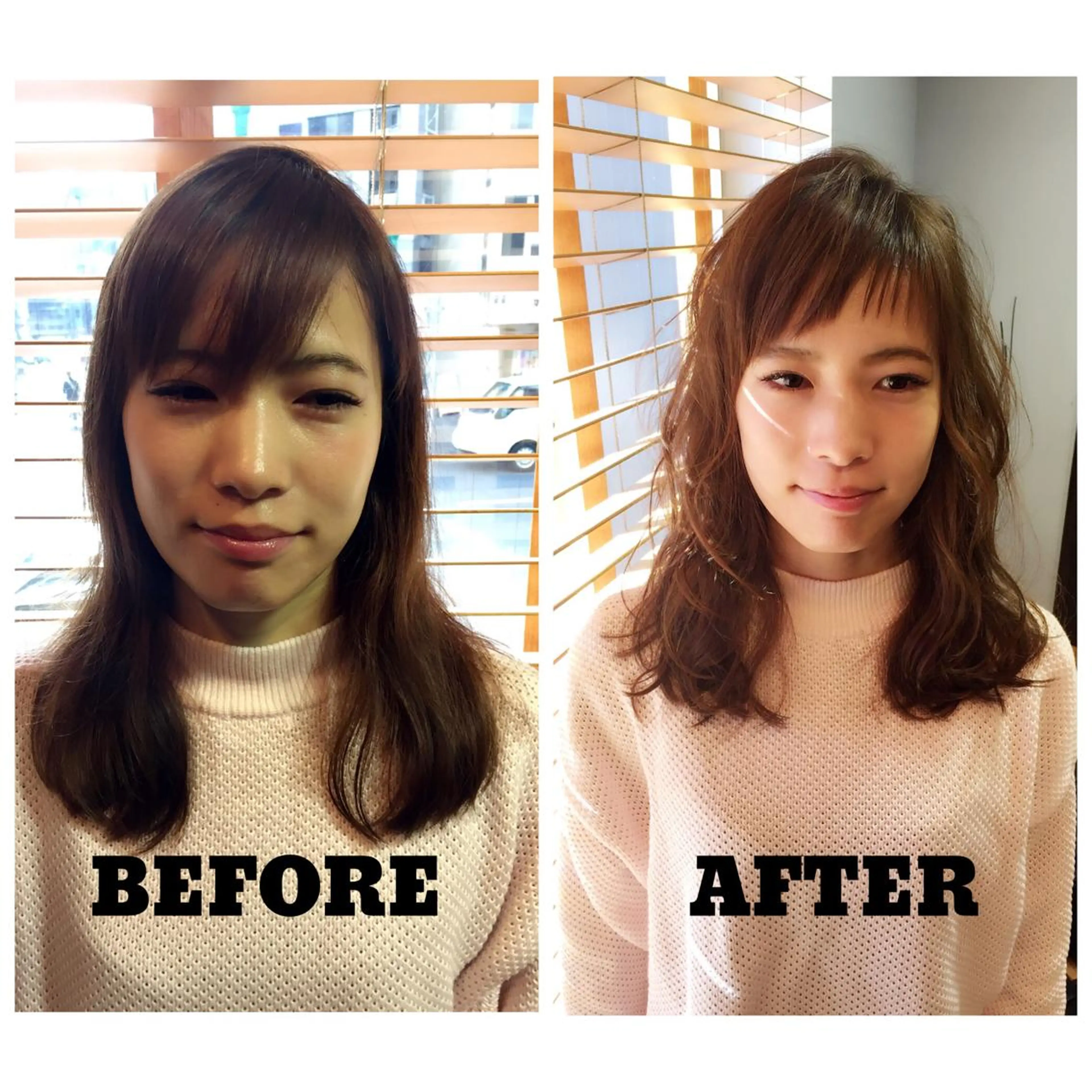 ミディアム セミロング KARITA officialのヘアスタイル