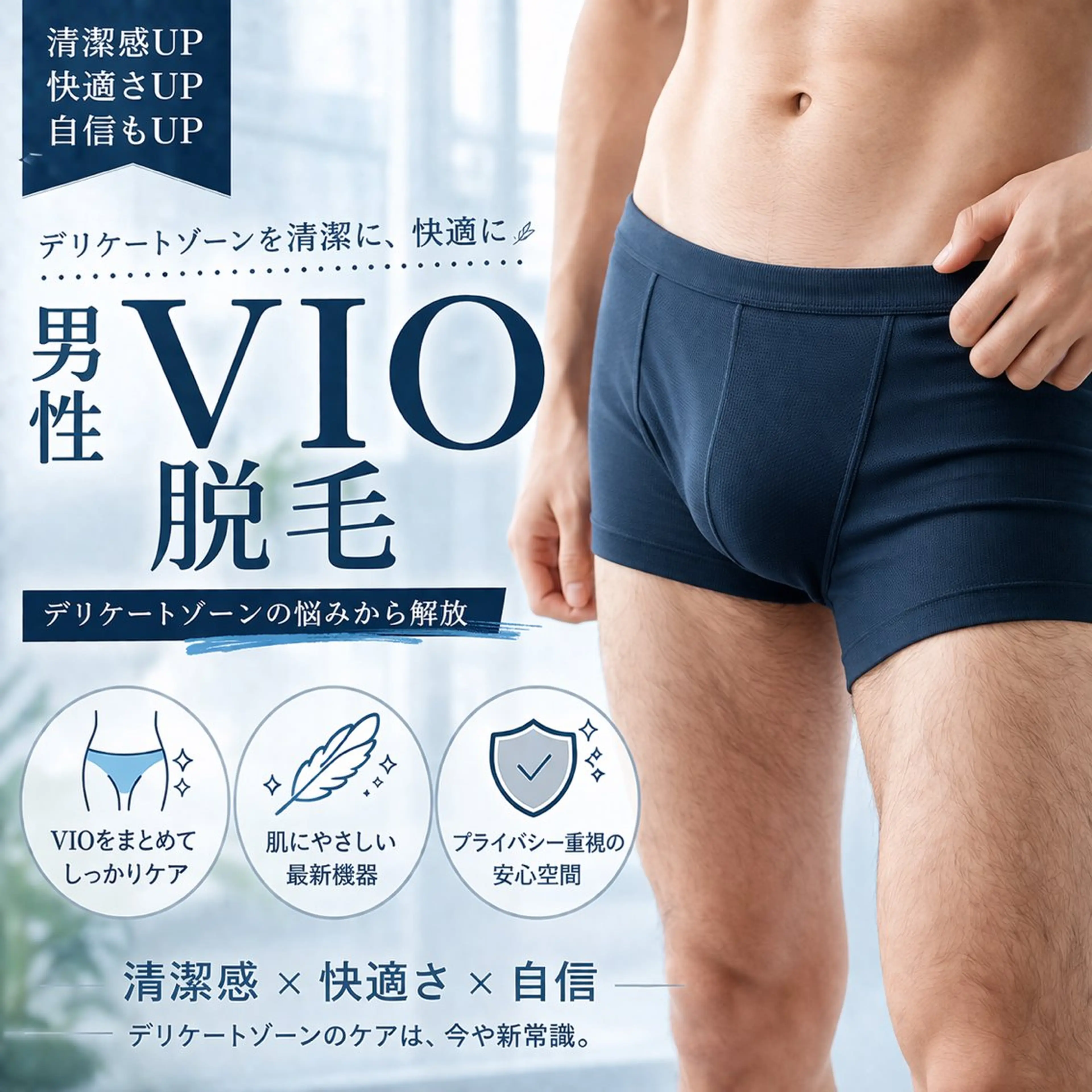 【新規男性】VIO脱毛 1回 ¥6,900の写真
