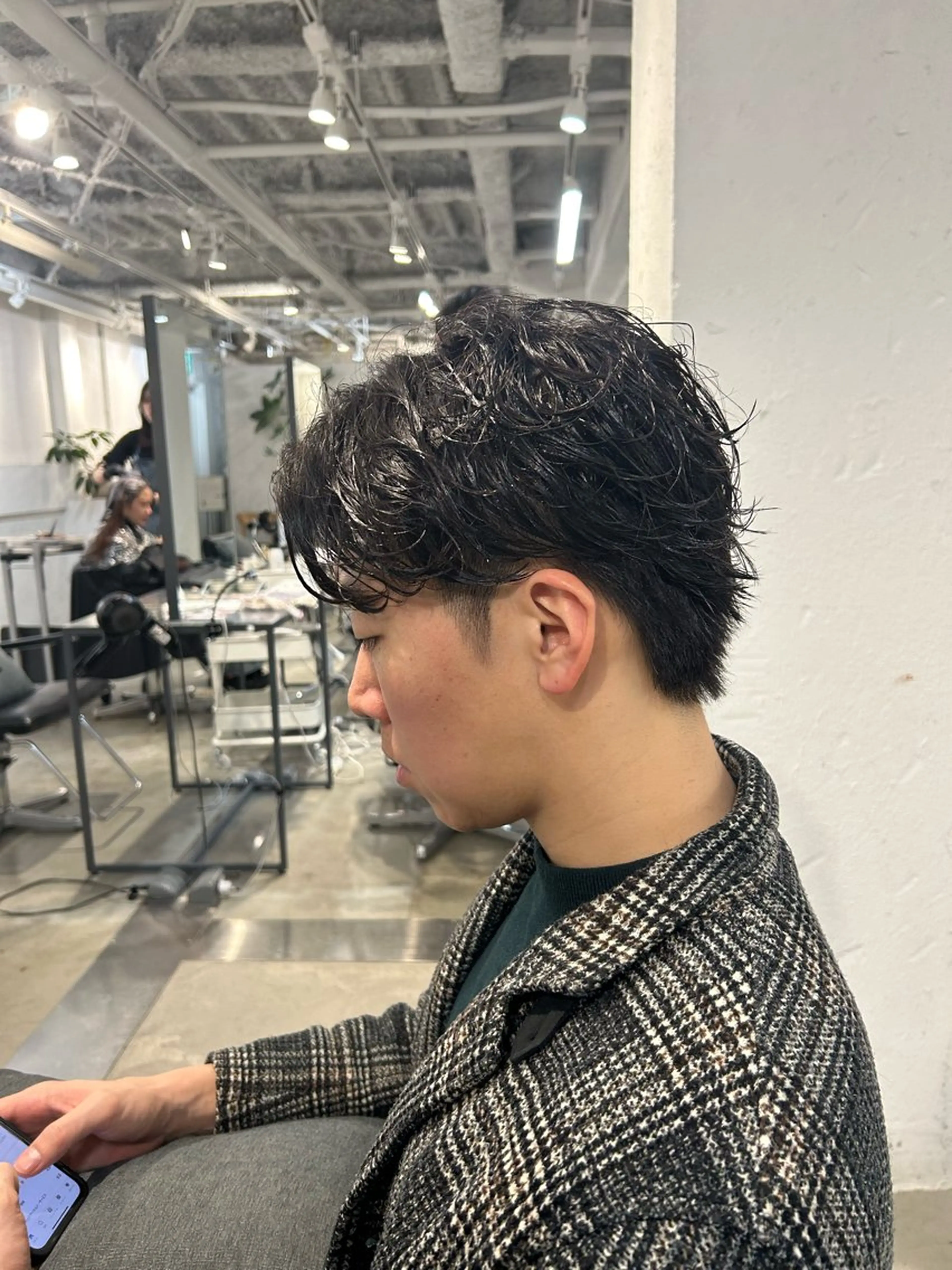 パーマ メンズ カット パーマ メンズパーマ💈藤田 晃志のヘアスタイル
