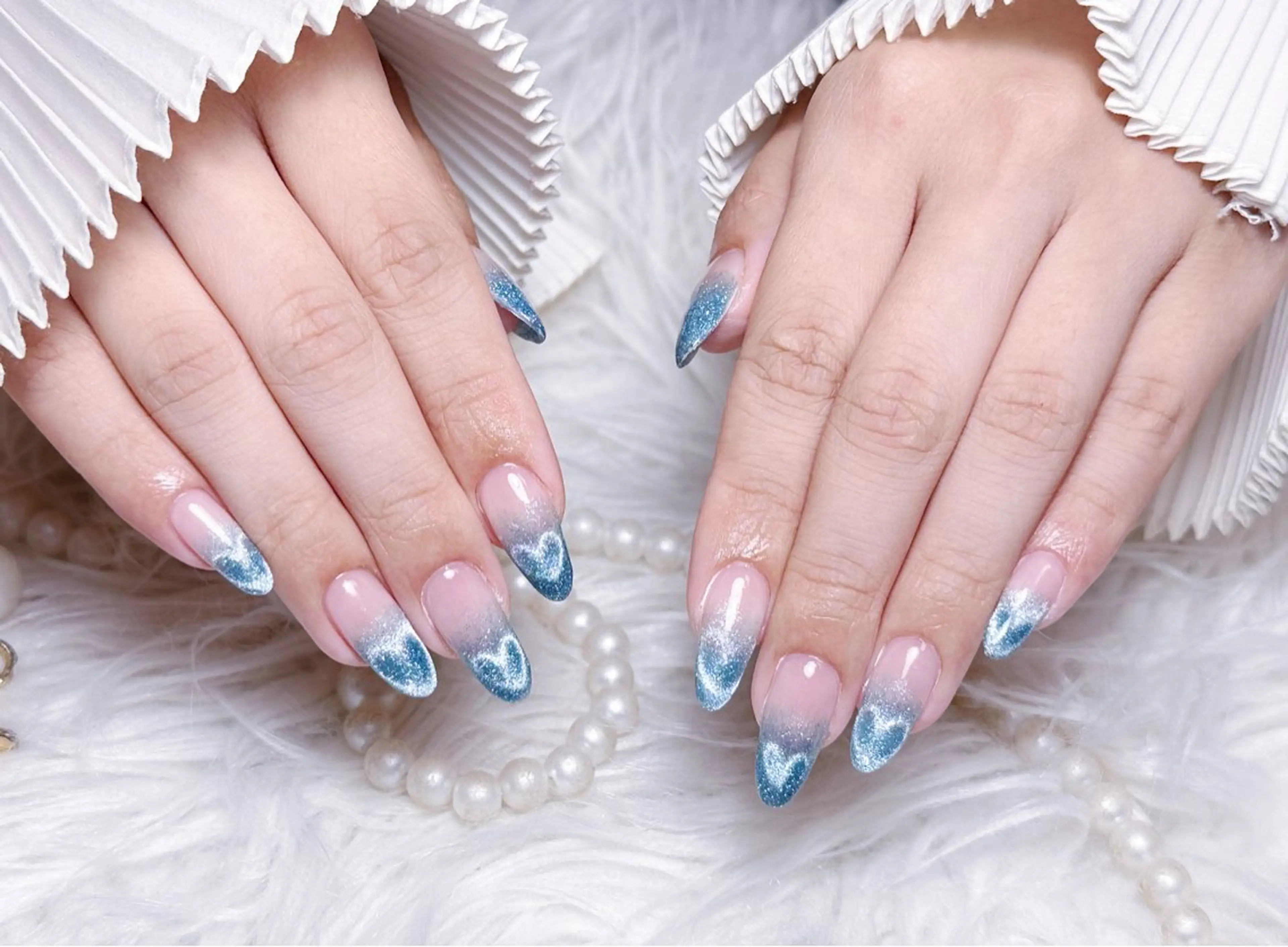 ネイル ☁️Minmin Tsuki💙🩵のネイルデザイン