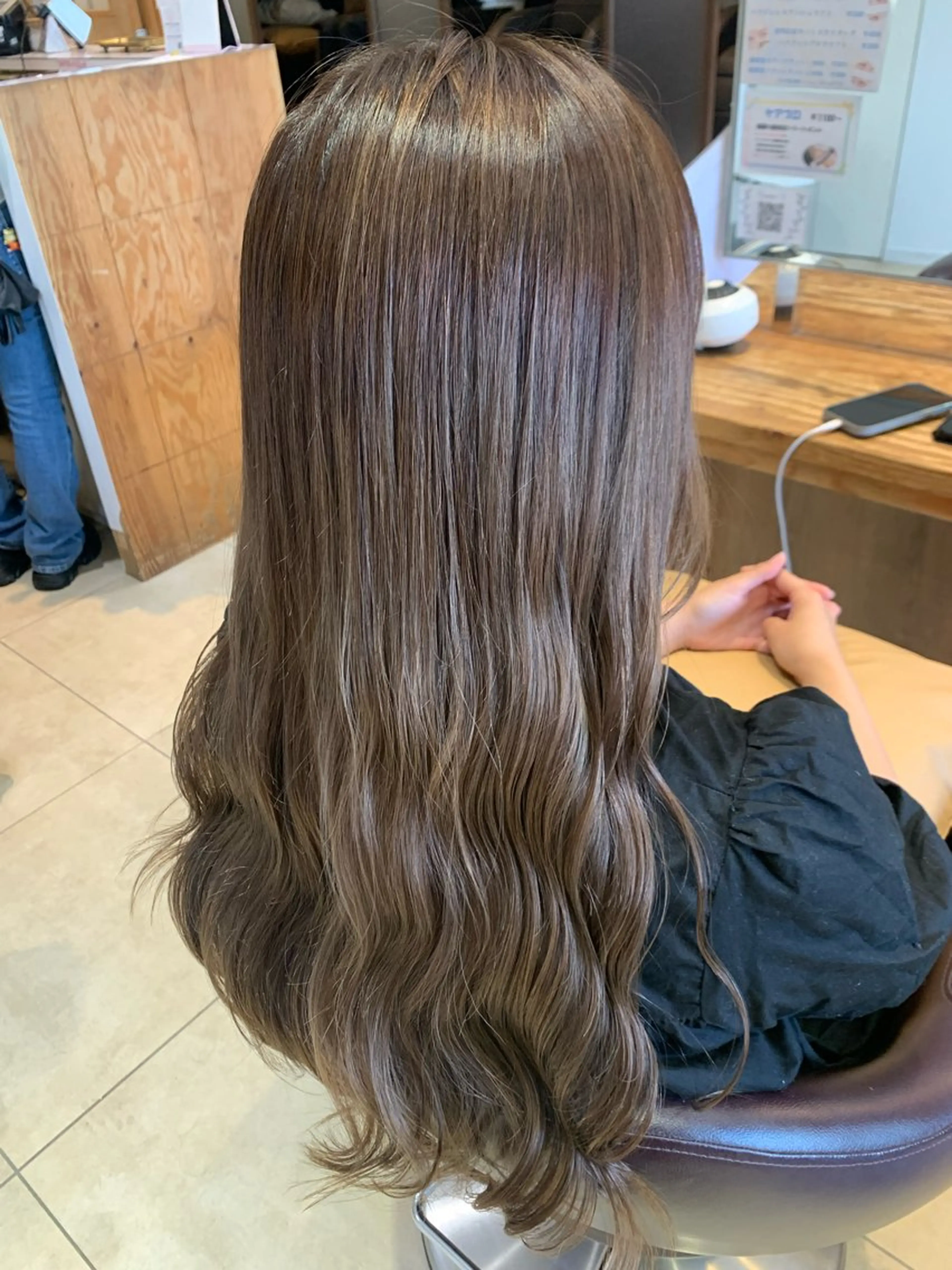 ロング カラー ハイライトカラー ハイライト 田島 美咲のヘアスタイル