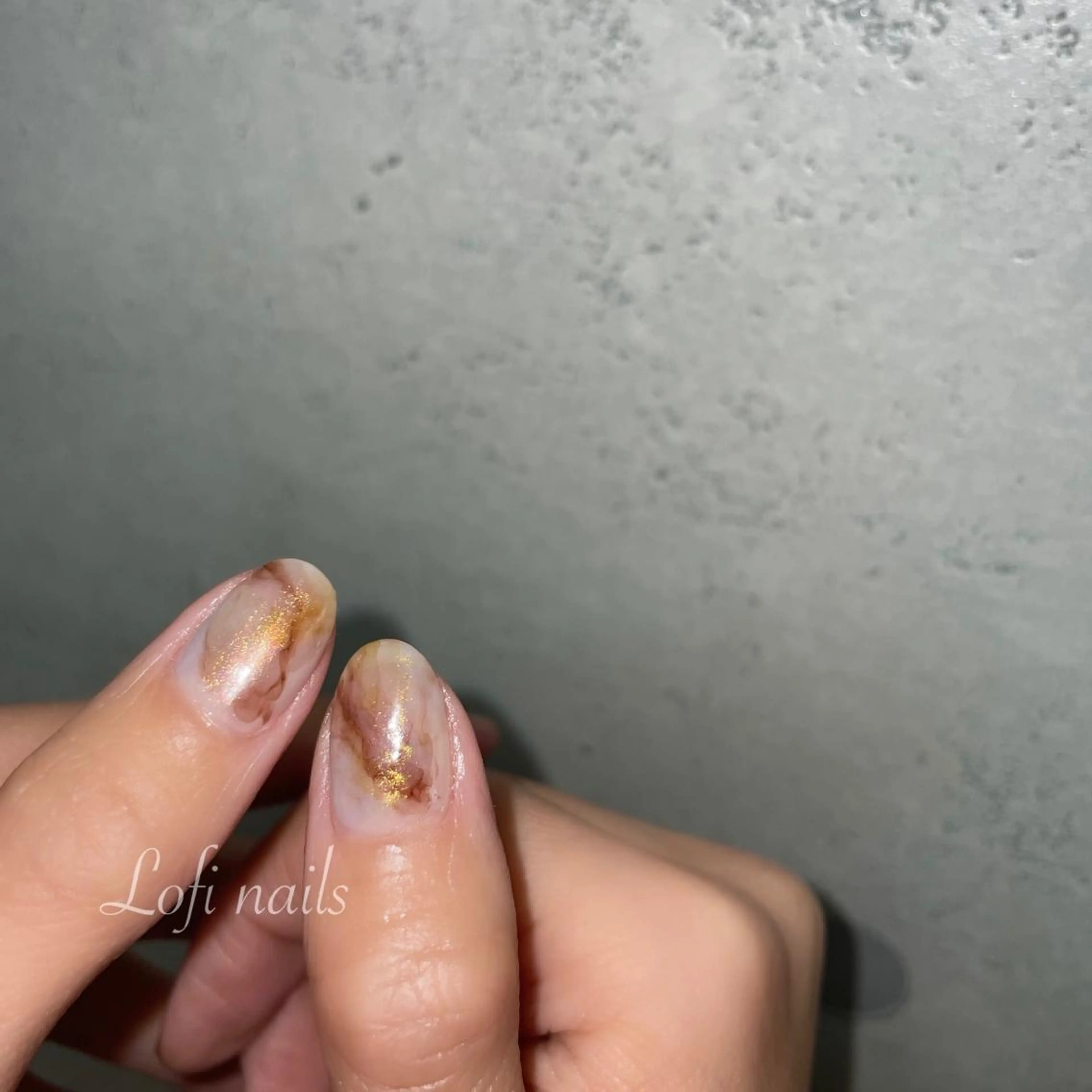 ネイル アートネイル 大理石ネイル(マーブル) Lofinails ちひろのネイルデザイン