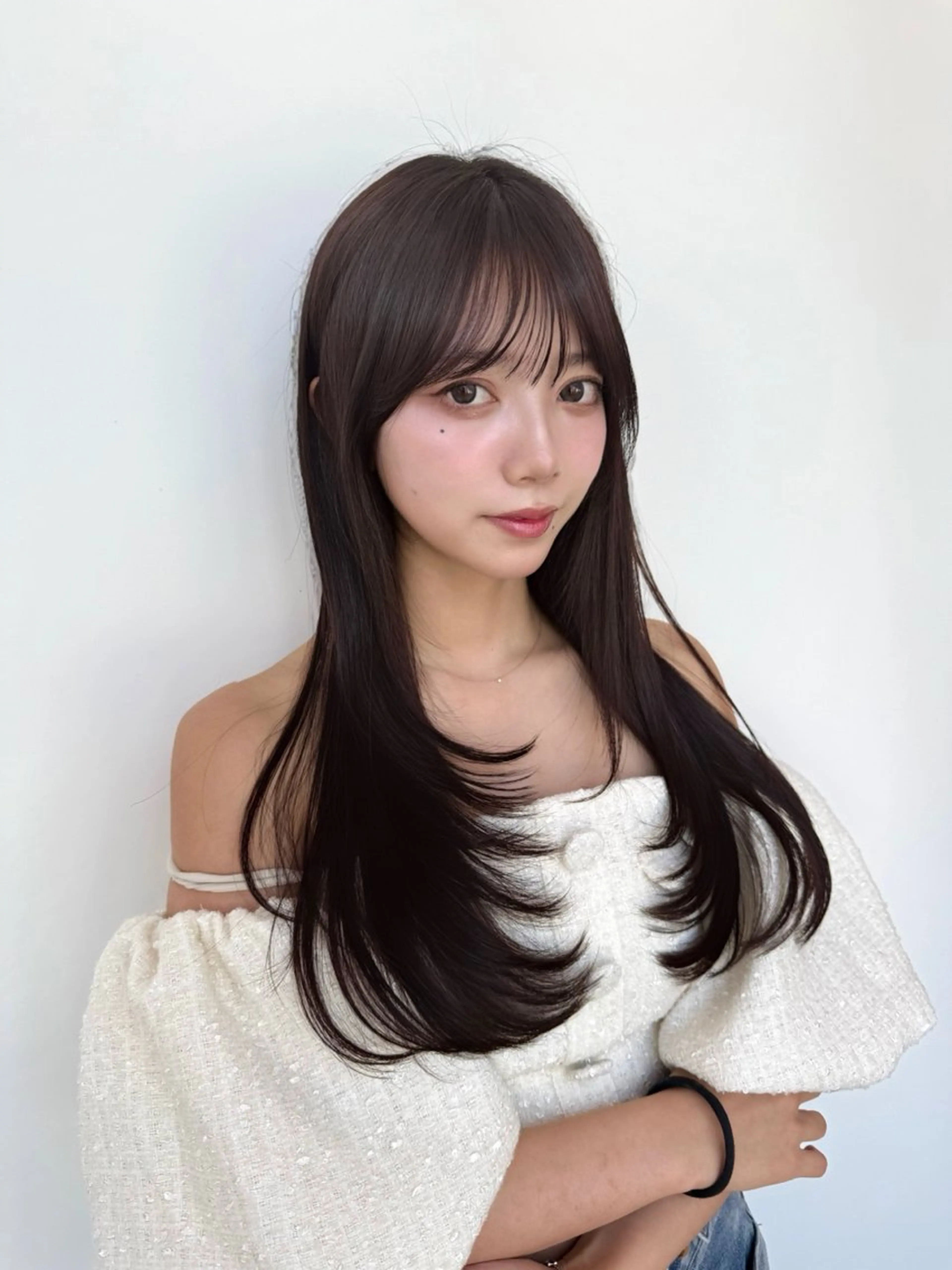 ロング カット トリートメント 似合わせレイヤー/ 透明感カラーのヘアスタイル