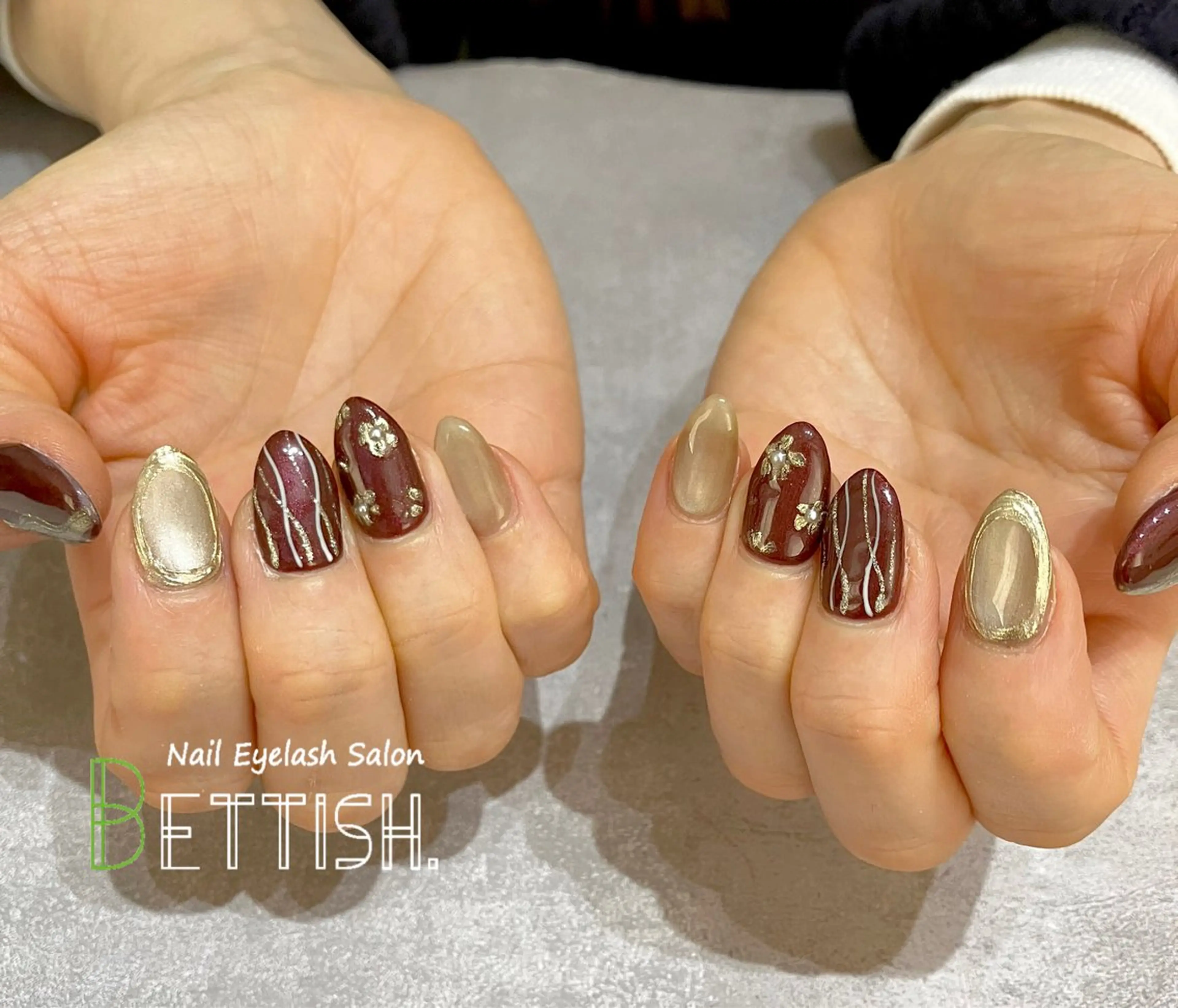 ネイル ボルドー BETTISH. KUMIKO☺︎︎のネイルデザイン