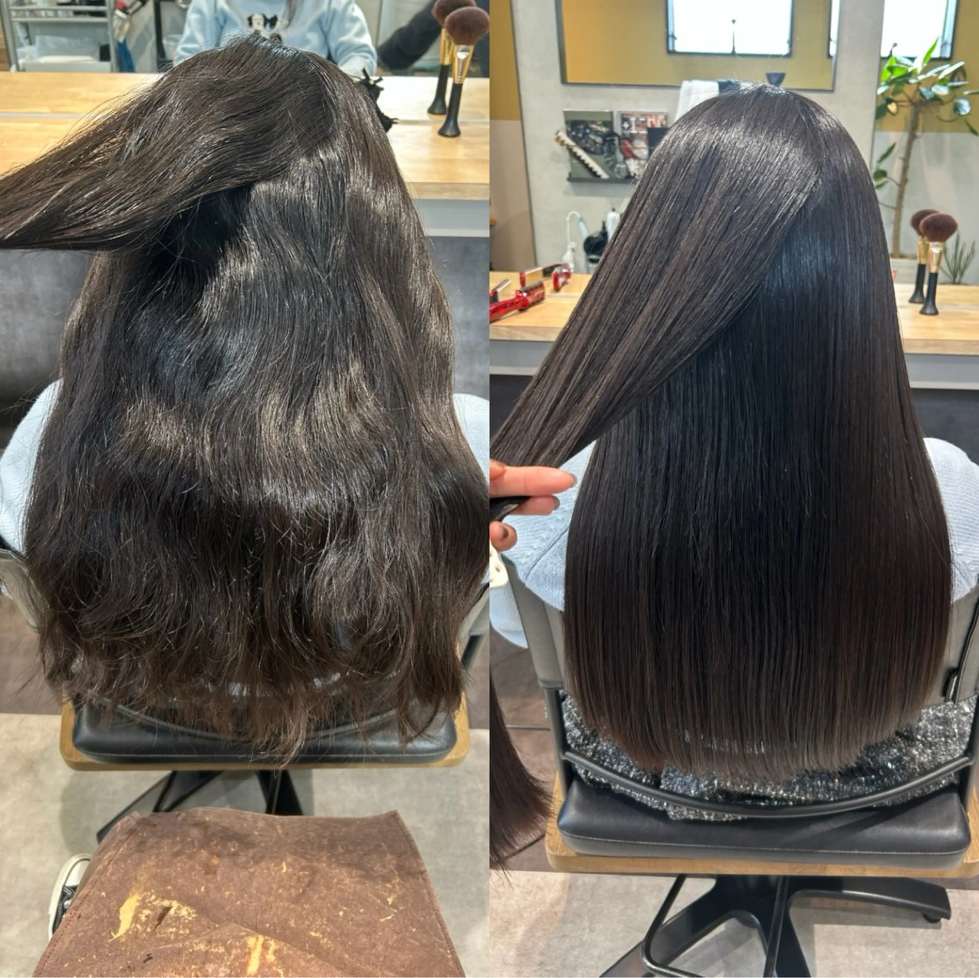 ロング パーマ 髪質改善 ストレートパーマ カット 縮毛矯正 トリートメント hub hair レイヤー/透明感のヘアスタイル