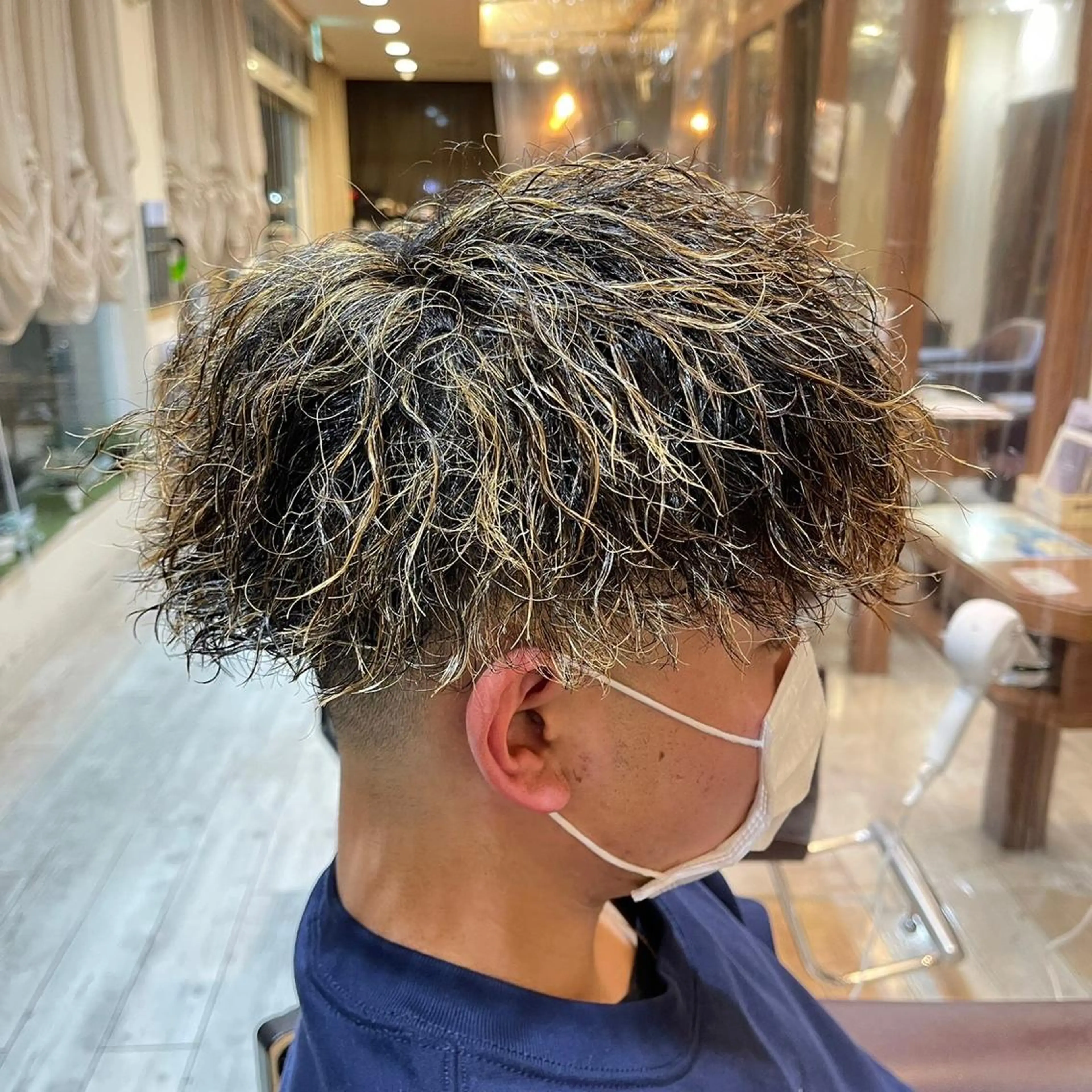 カラー パーマ メンズ カット パーマ 樽川翔/フェザーパー マ/シャドウパーマのヘアスタイル