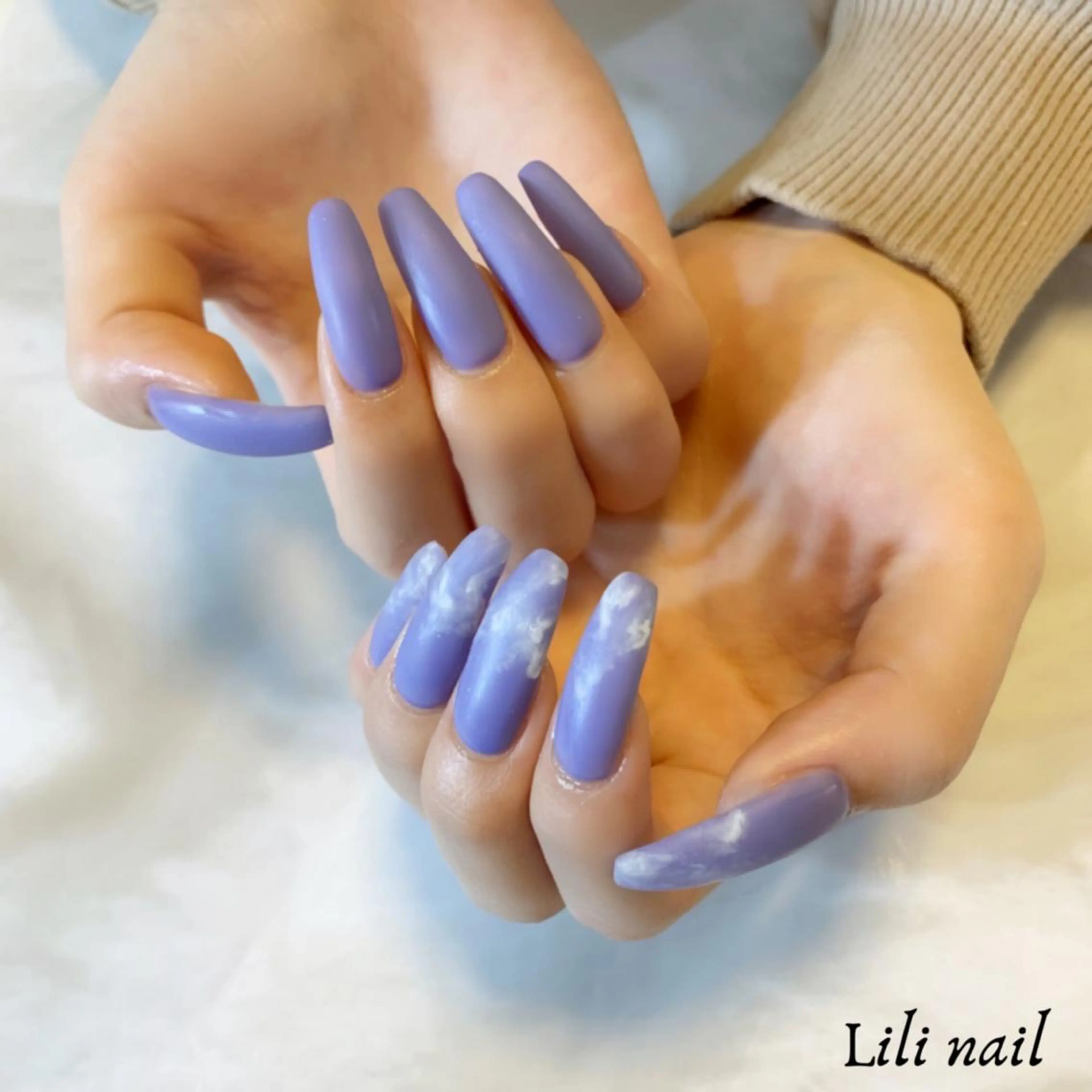 ネイル ロングネイル マットネイル Lilibeauty salonのネイルデザイン