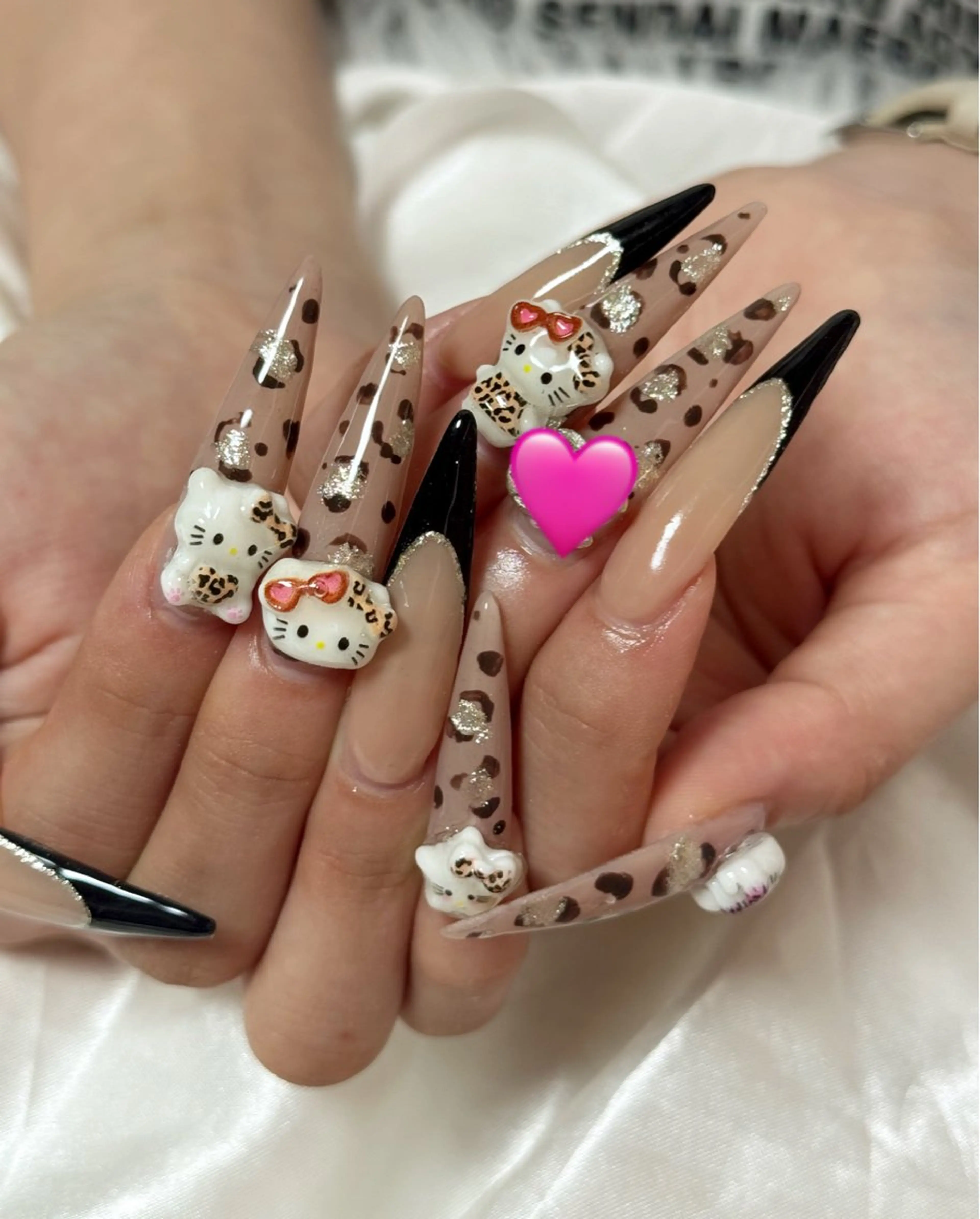 ネイル アニマル柄 ジェルネイル ロングネイル スカルプネイル シンプルネイル ハンドネイル riri オーナーのネイルデザイン