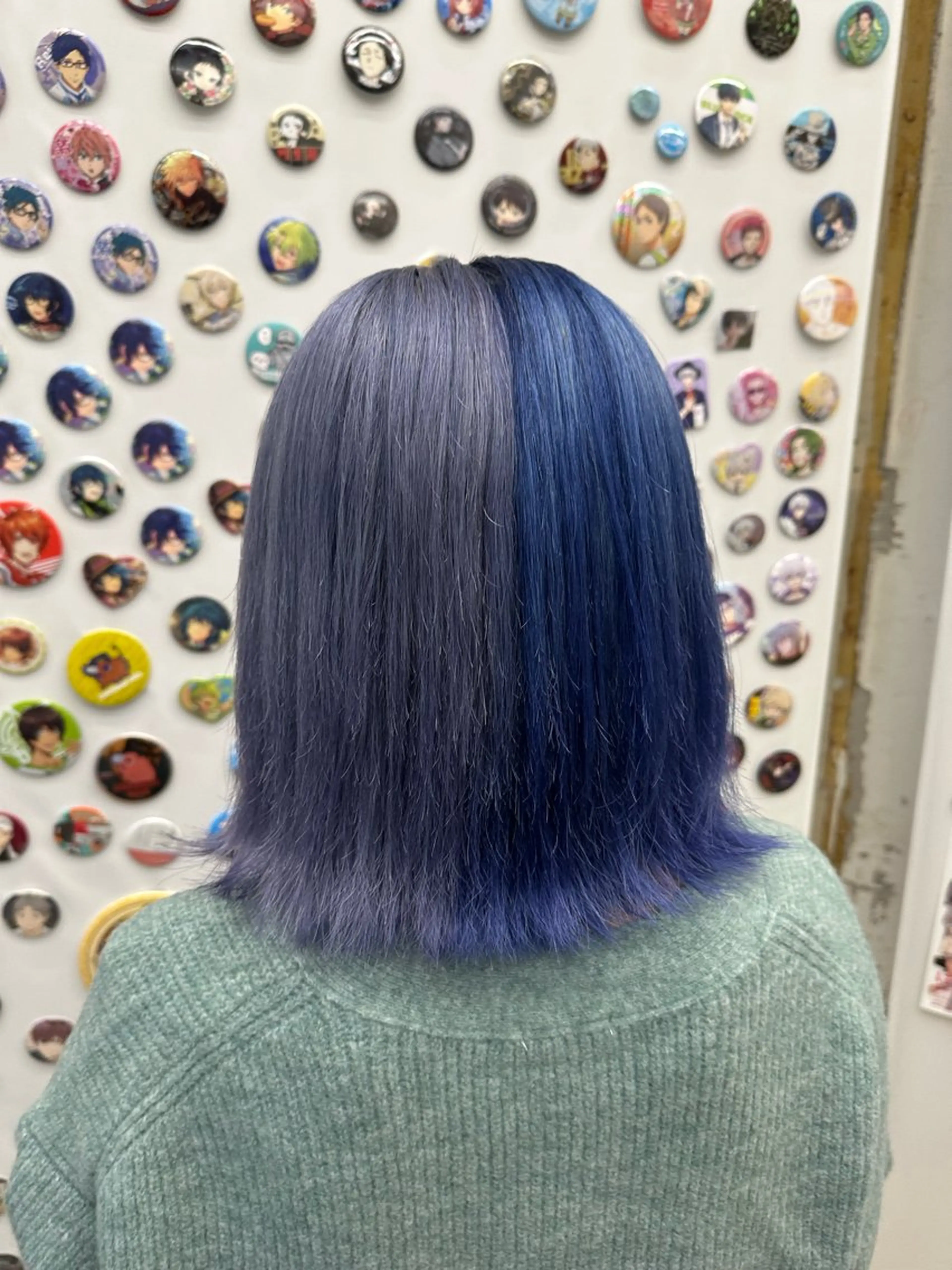 ミディアム カラー ブルーカラー ラベンダーカラー あらげ 🌈推しカラー🌈ᵕのヘアスタイル