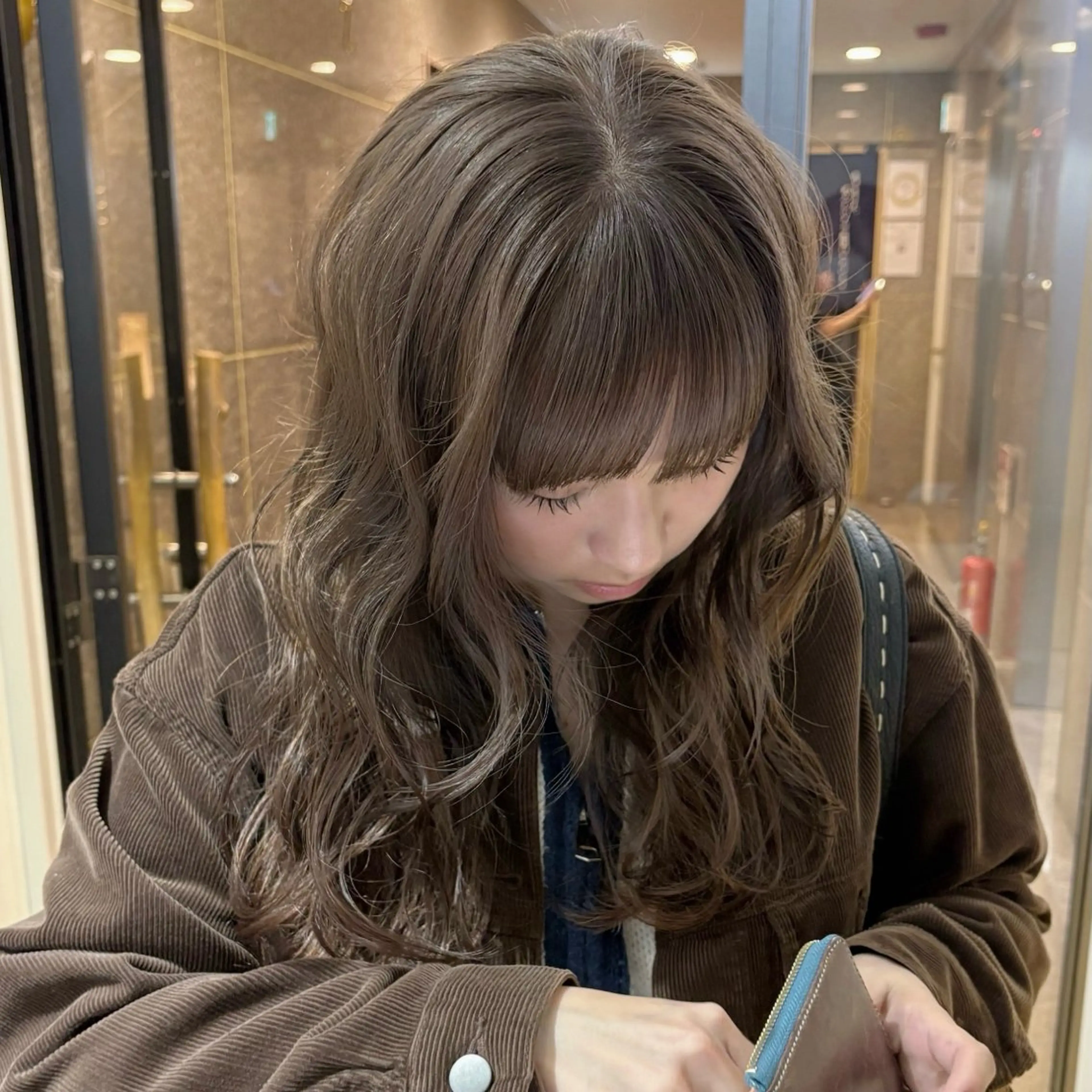 セミロング カラー ブラウンカラー マロンブラウン カット ヘアカラー RINO/似合わせ /女性専用𖧷のヘアスタイル