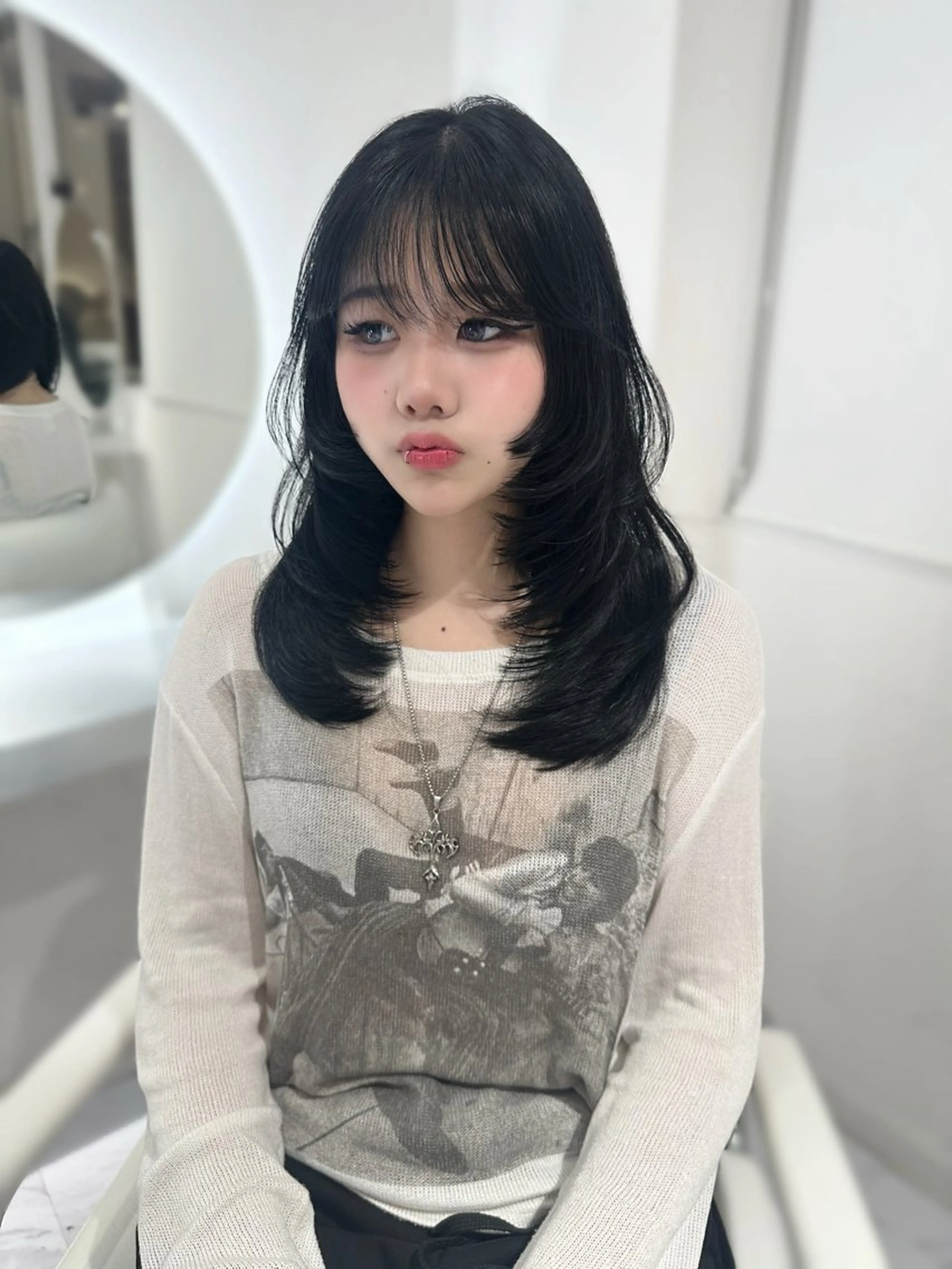 ミディアム 上野/韓国hair 🤍MOEKA🤍のヘアスタイル
