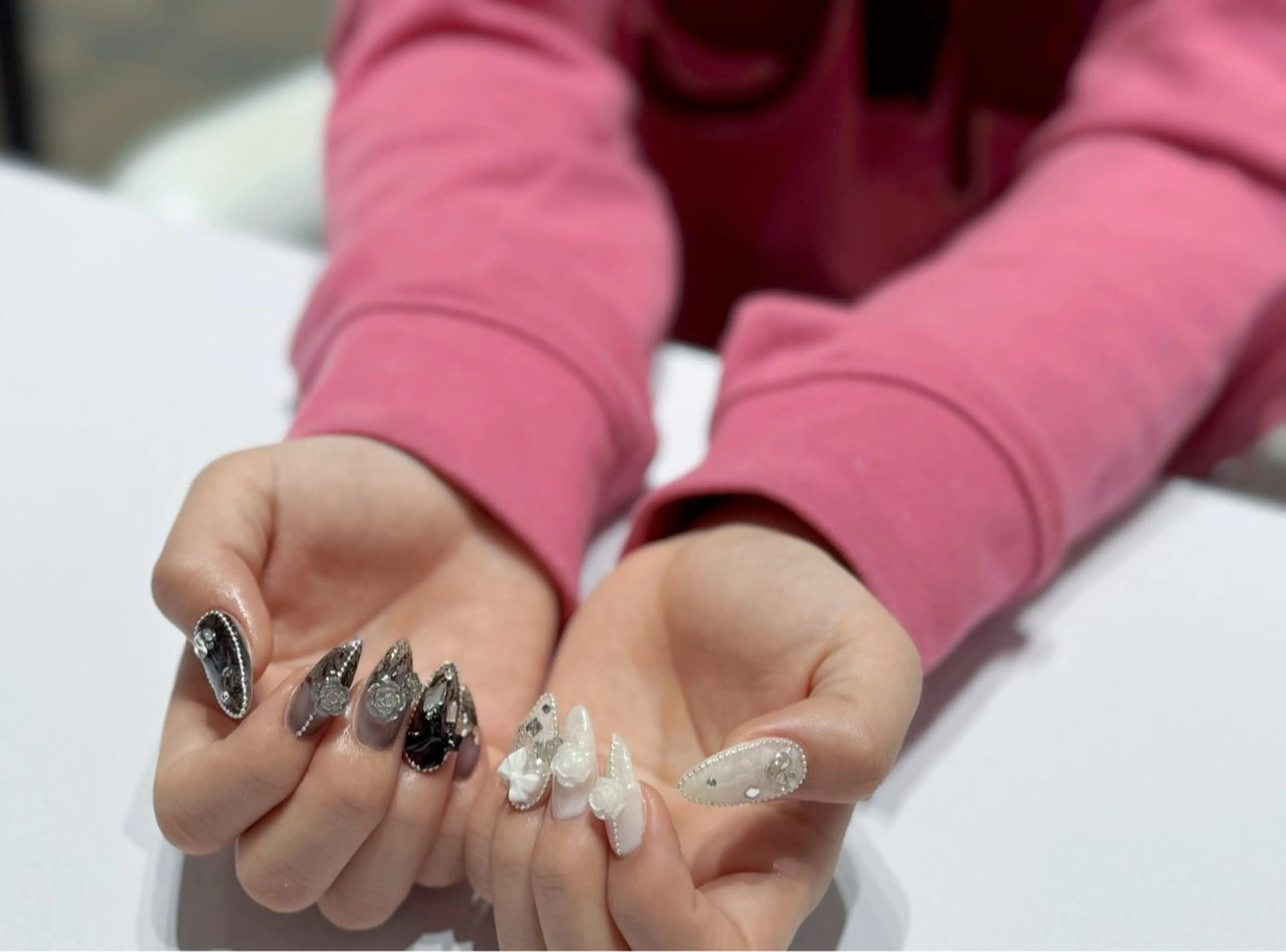 ネイル 持ち込み 清川 椿咲のネイルデザイン