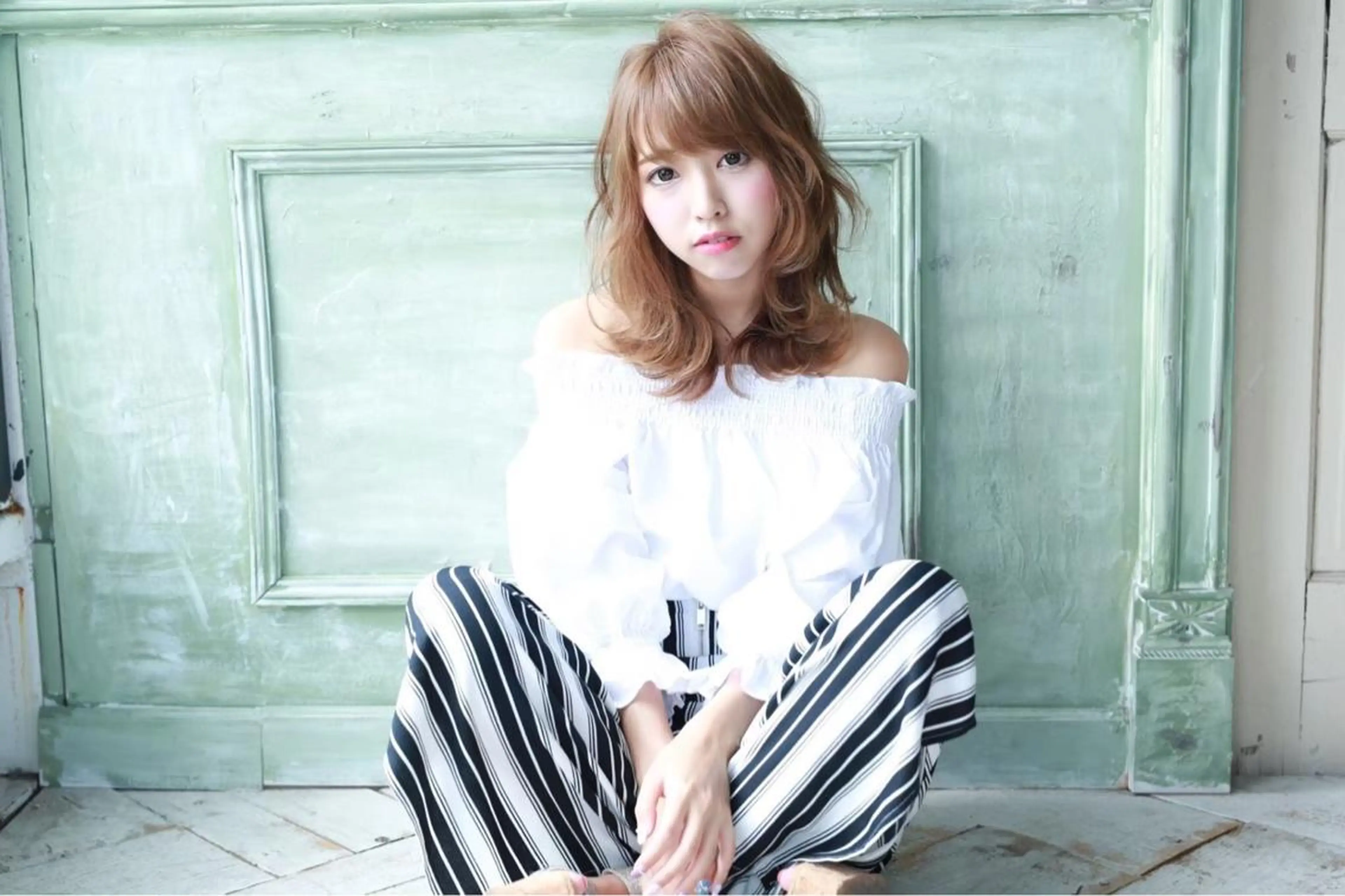 ミディアム 韓国ヘア🕊村上 ののこ🕊のヘアスタイル