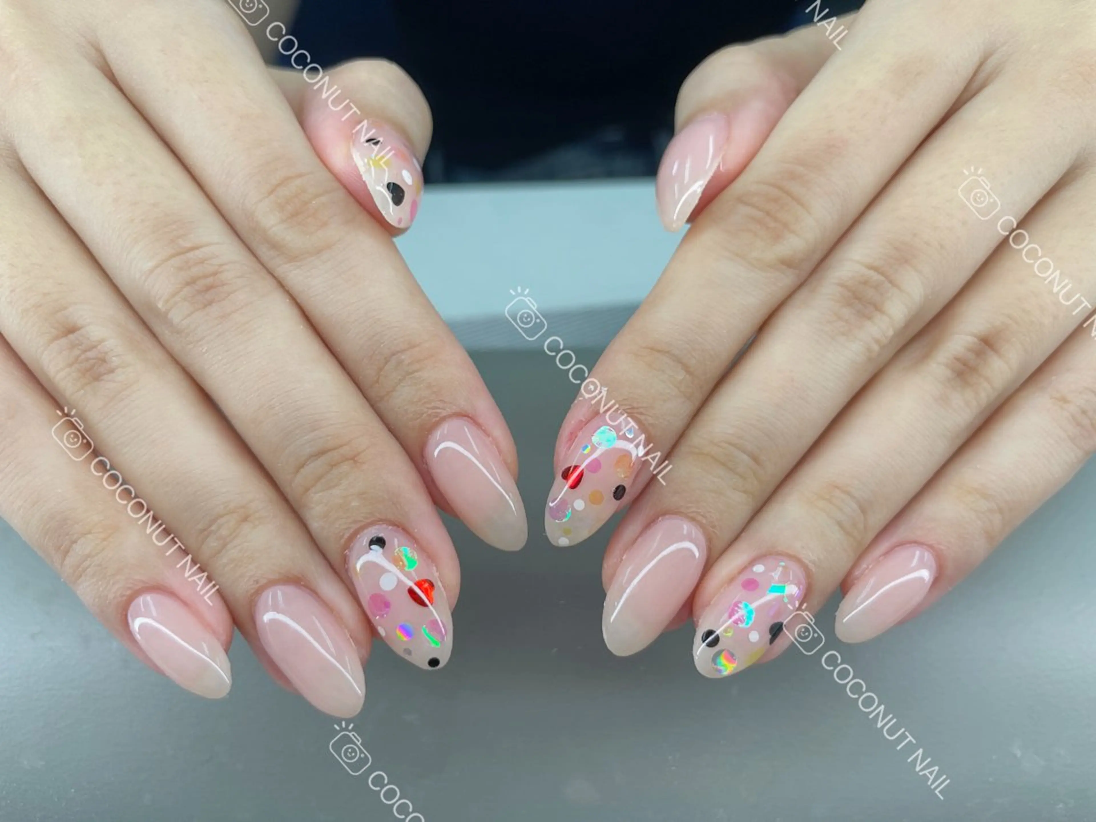 ネイル ハンドネイル 神田 ココナッツのネイルデザイン