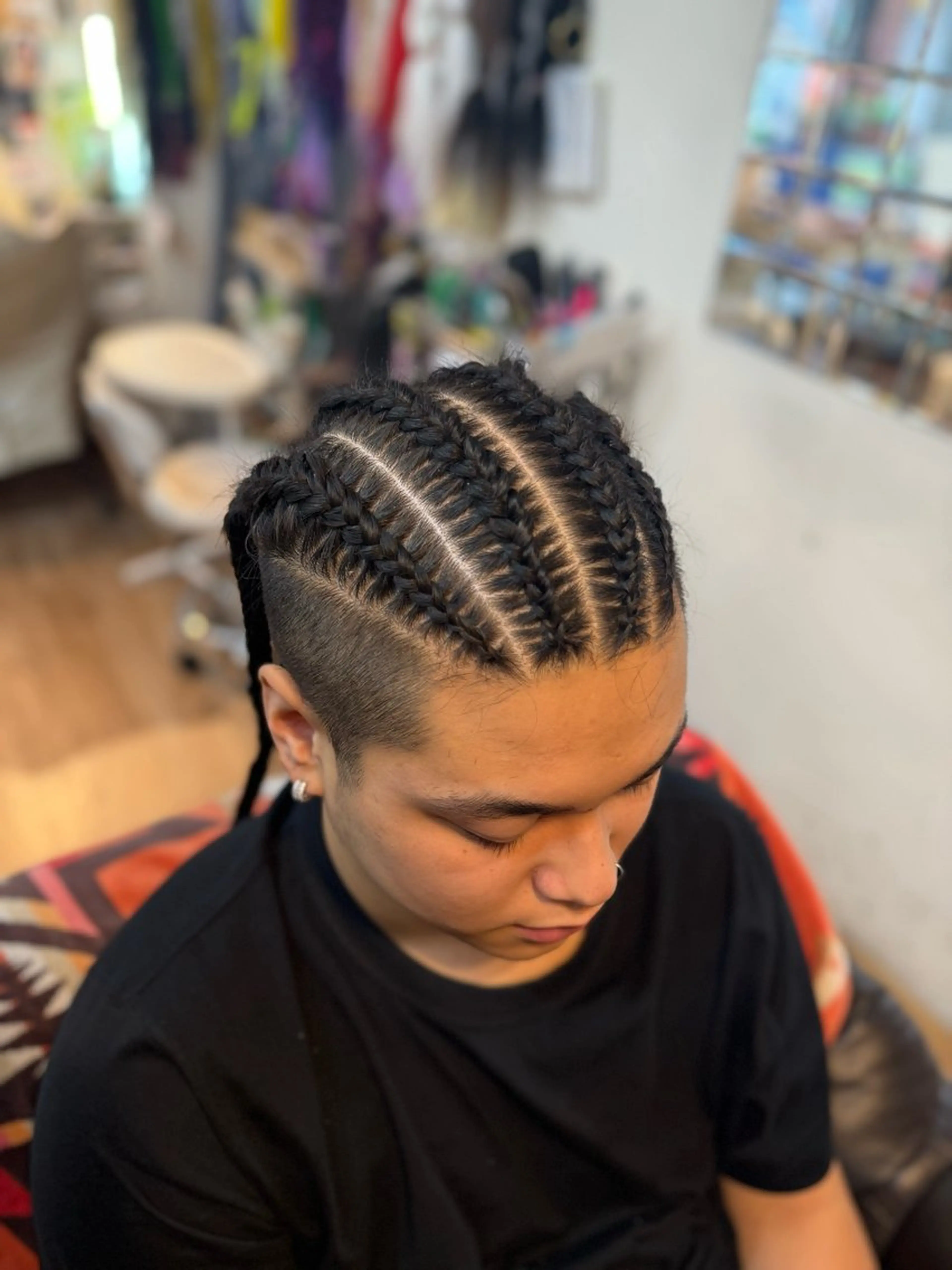 セミロング メンズ エクステ scamp⭐️ さくらのヘアスタイル