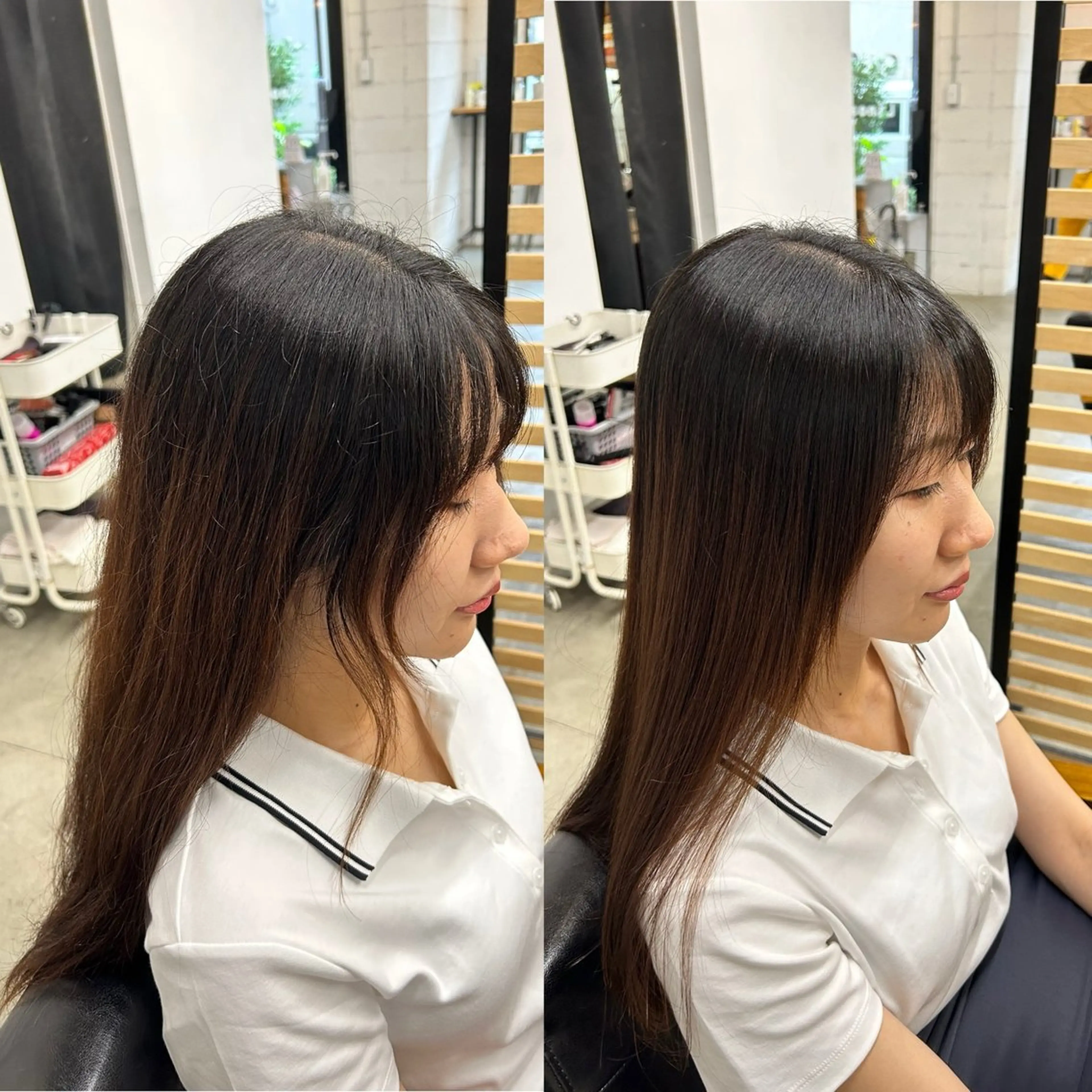 ロング 1回で綺麗になる 髪質改善 小山光のヘアスタイル