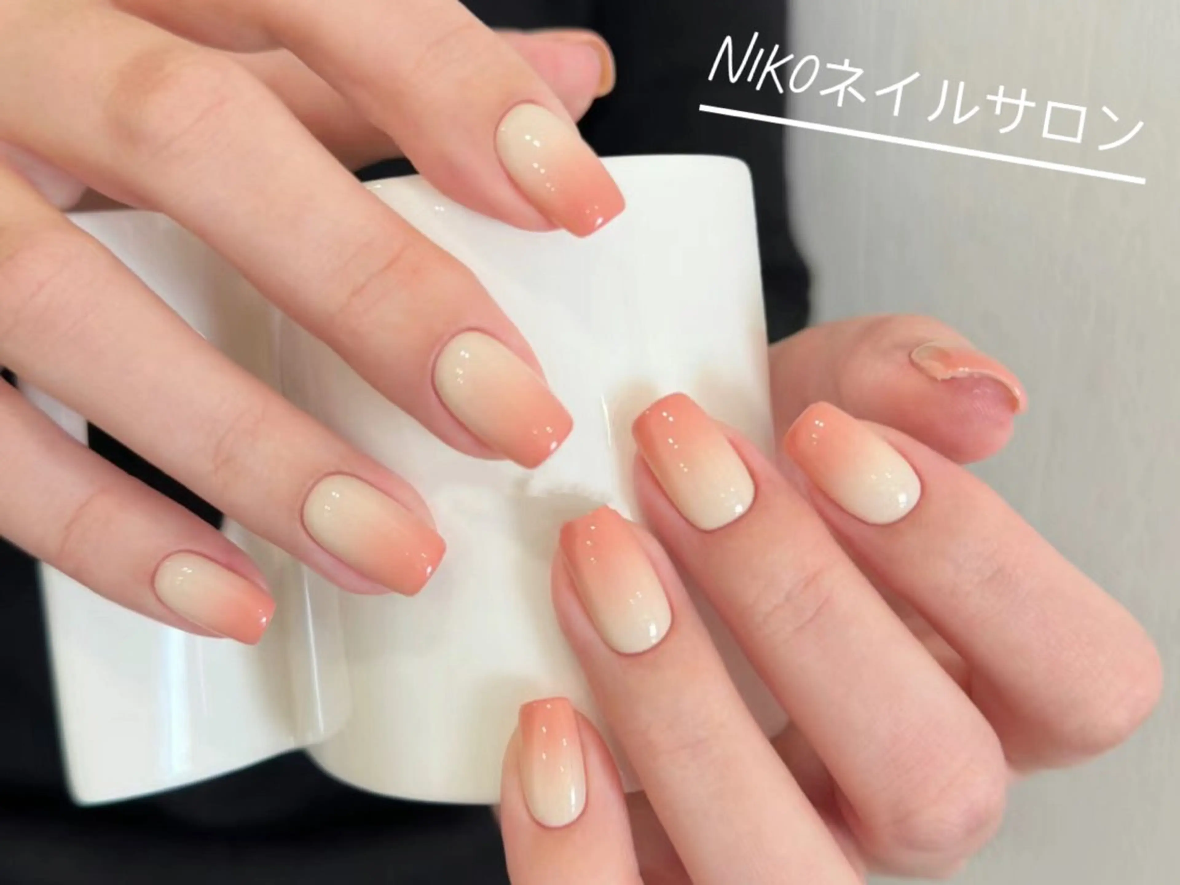 ネイル ジェルネイル ハート 韓国ネイル ニュアンスネイル パラジェル ハンドネイル Nikoネイルサロン 高田馬場店のネイルデザイン