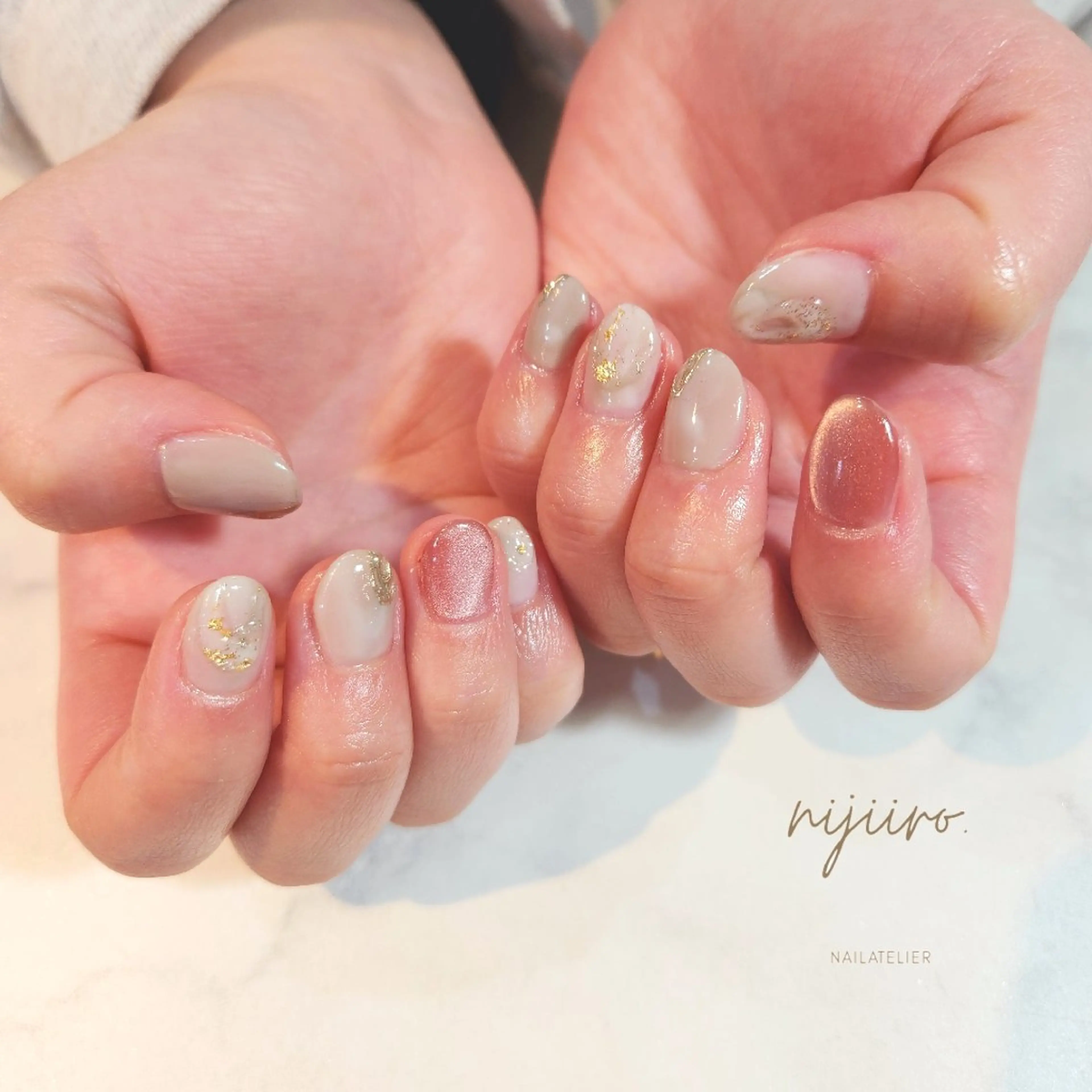 ネイル ハンドネイル nijiiro🌈 サトウのネイルデザイン