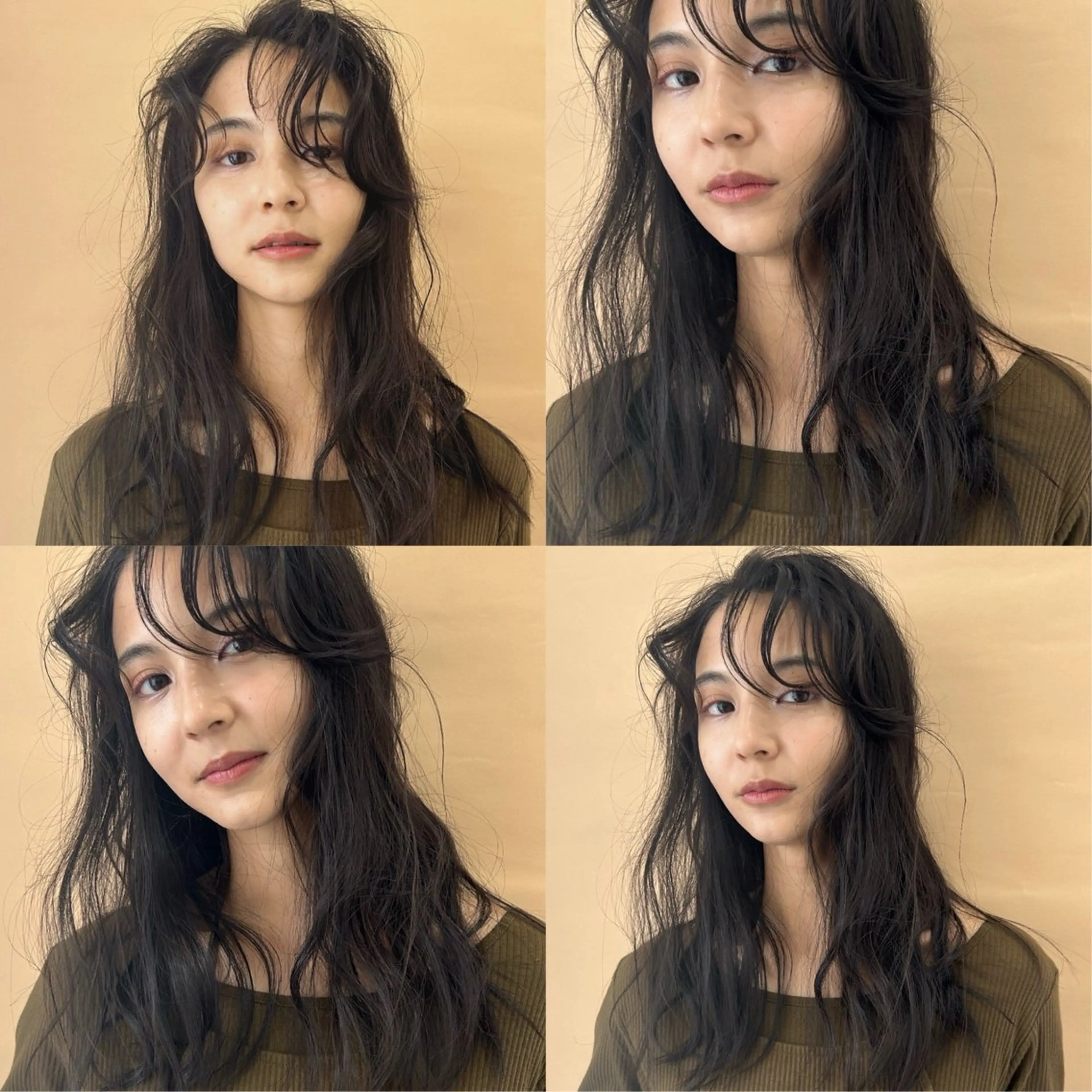 ロング パーマ くせ毛 ニュアンスパーマ カット パーマ トリートメント 村上雅人 ナチュラルモードのヘアスタイル