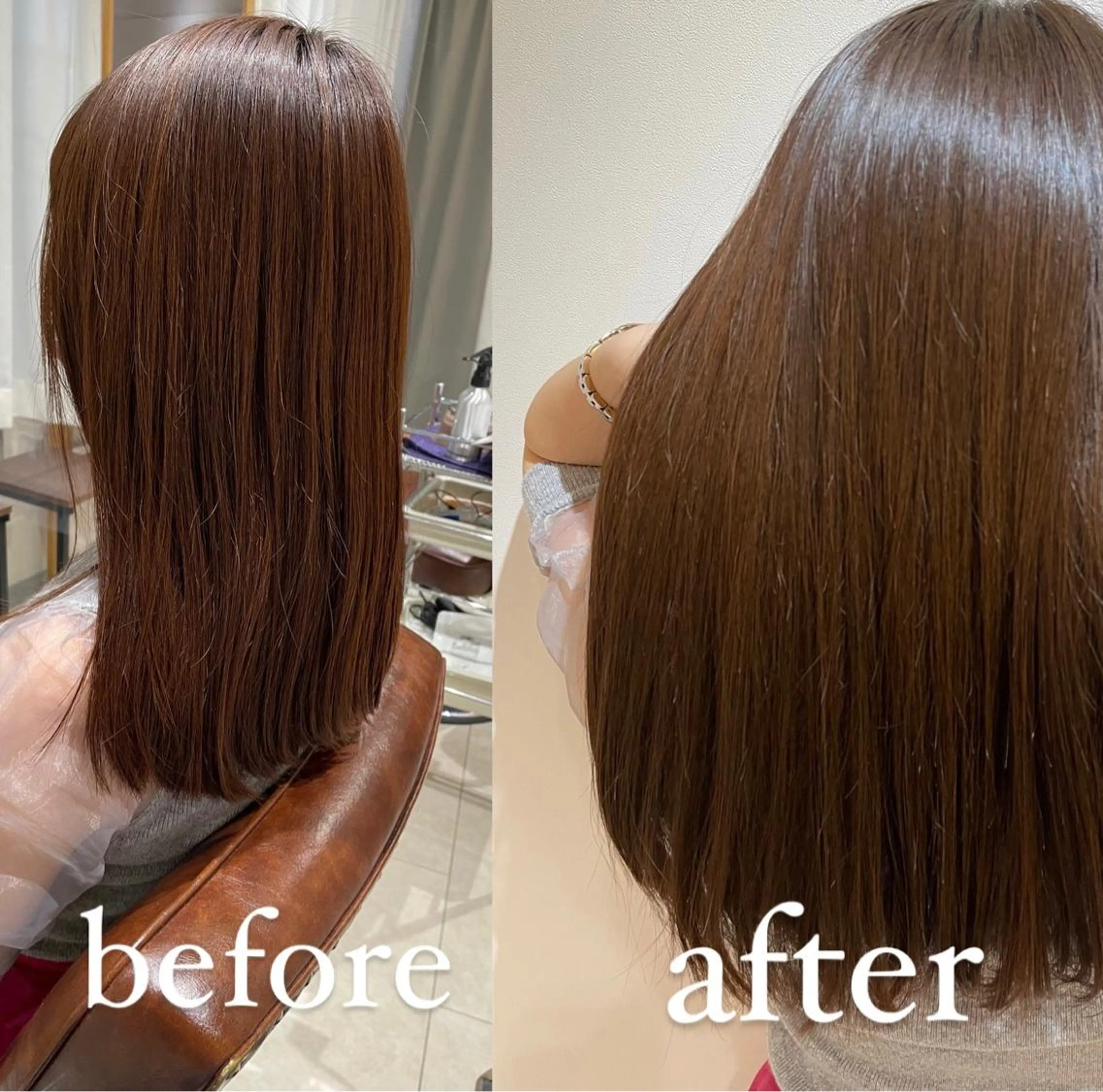 セミロング 髪質改善 過去一の柔髪ヘア 🌿einshairのヘアスタイル