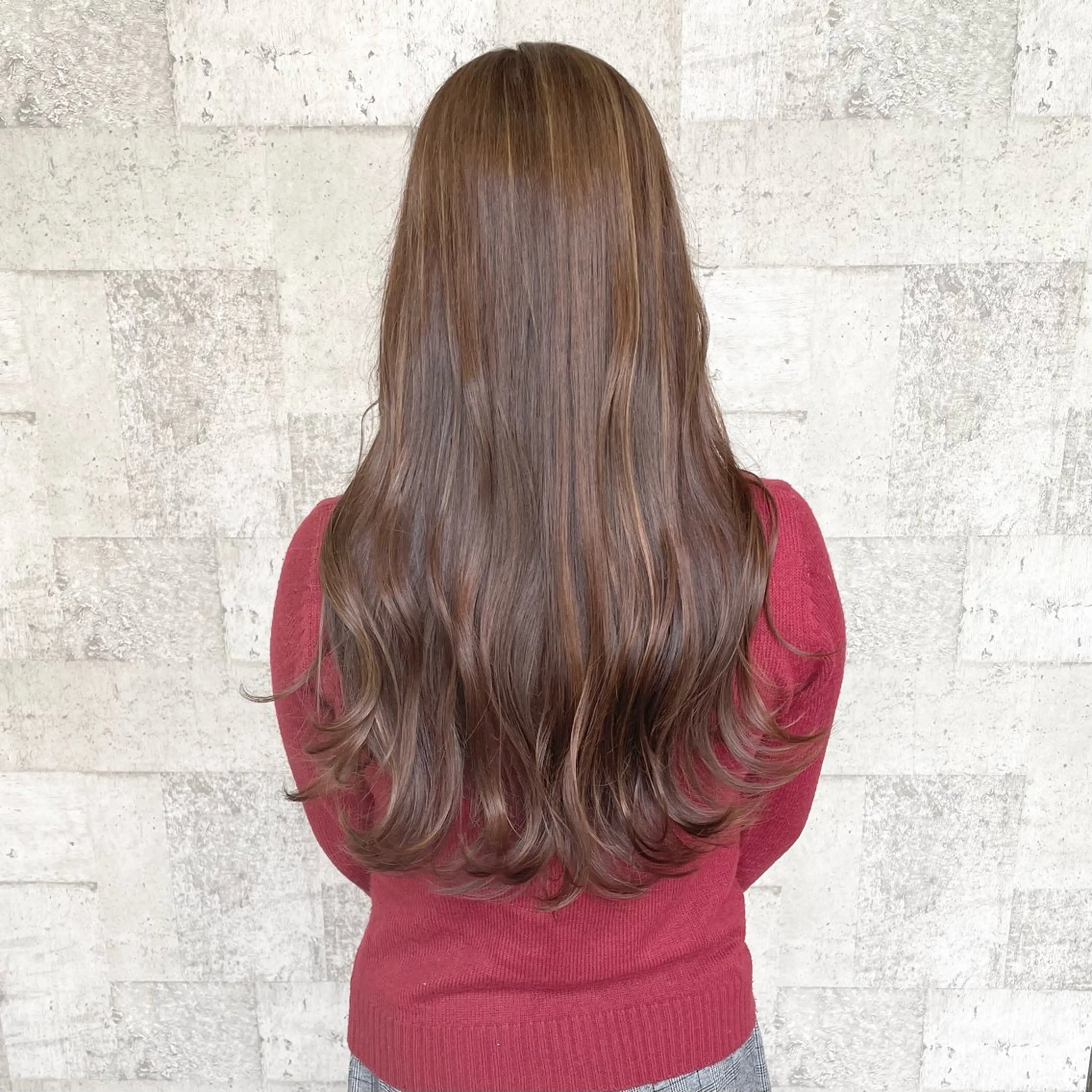 ロング カラー ブリーチ ケアブリーチ ハイライトカラー ハイライト 髪質改善 村上 遥香 店長スタイリストのヘアスタイル