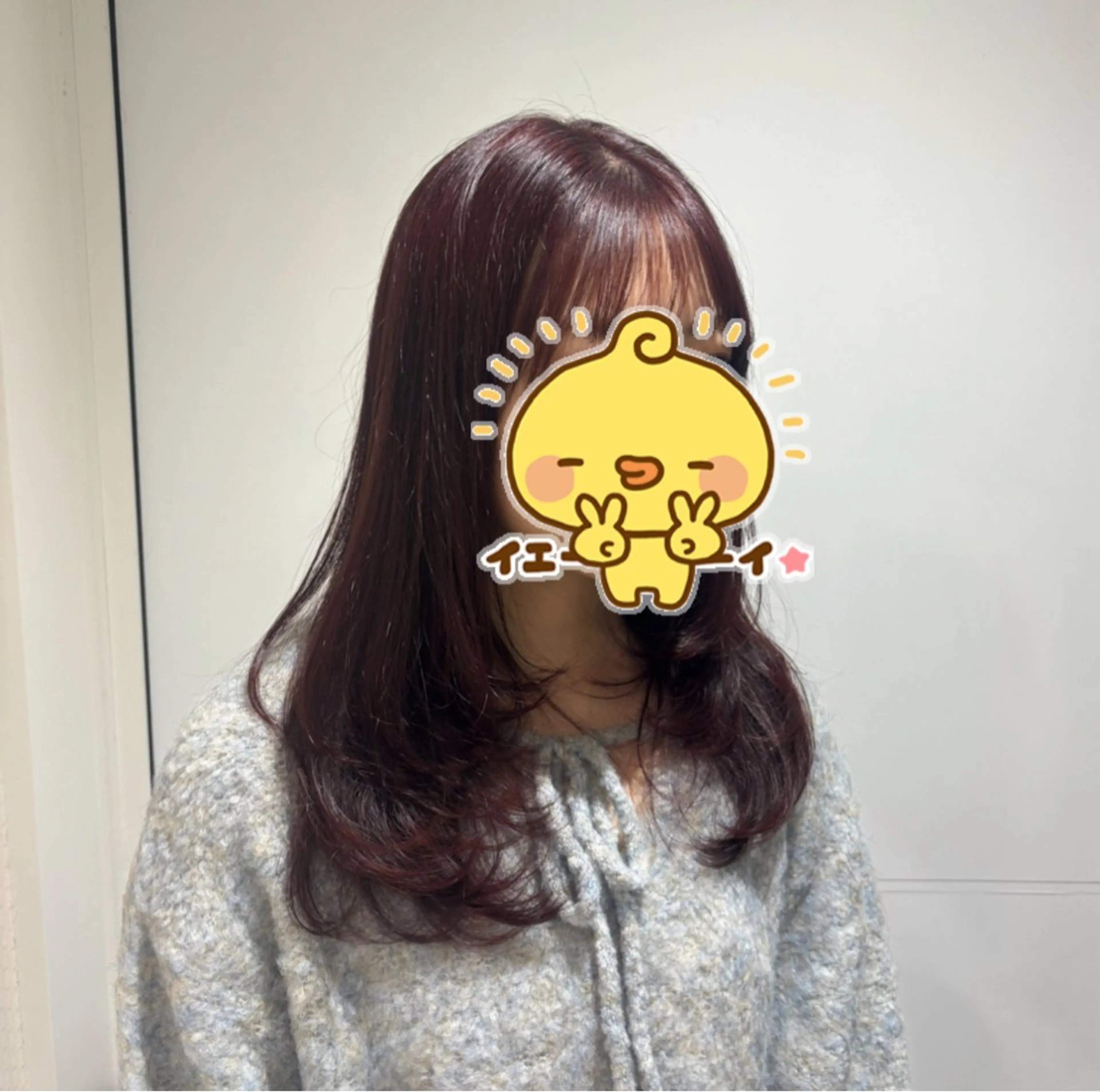 カラー ピンクカラー ヘアカラー 間島 叶のヘアスタイル
