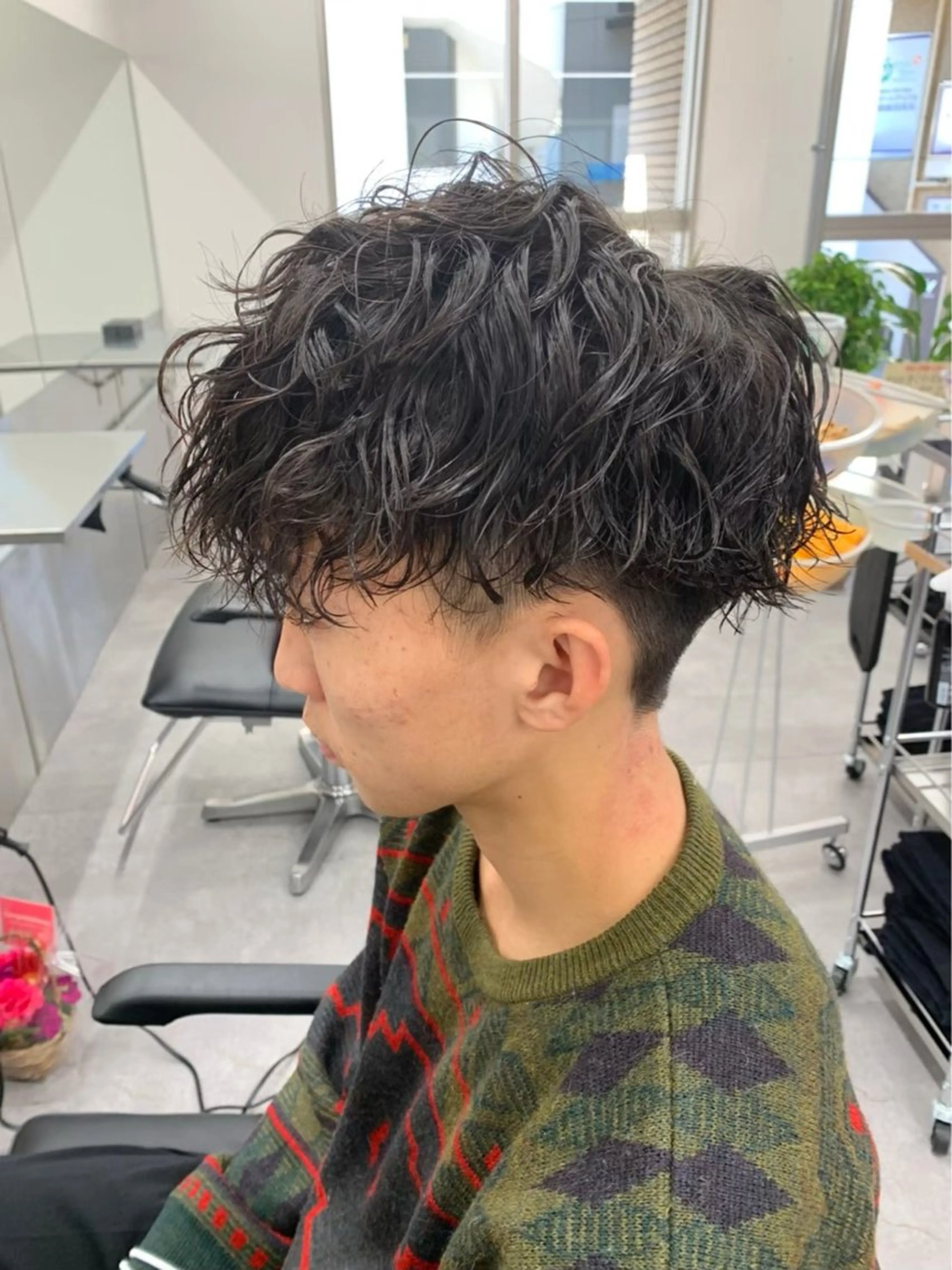 ショート パーマ メンズ カット パーマ ヘアセット お悩み解消✨/ メンズパーマ✨/直樹のヘアスタイル