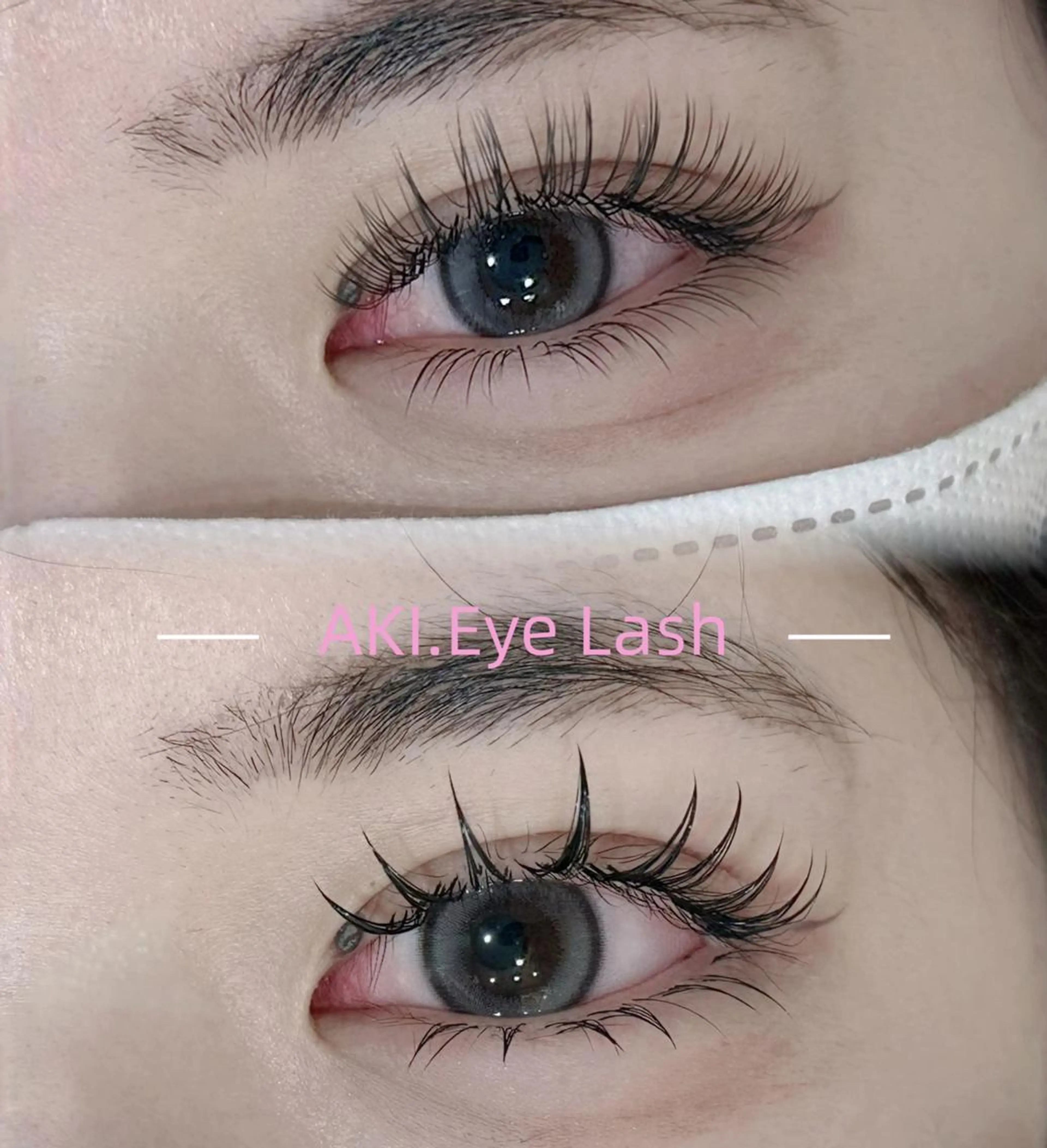 マツエク・マツパ 付け放題 バインドロック 束感まつ毛 フラットラッシュ 韓国風マツエク マツエク 東京 秋のマツエク・マツパデザイン