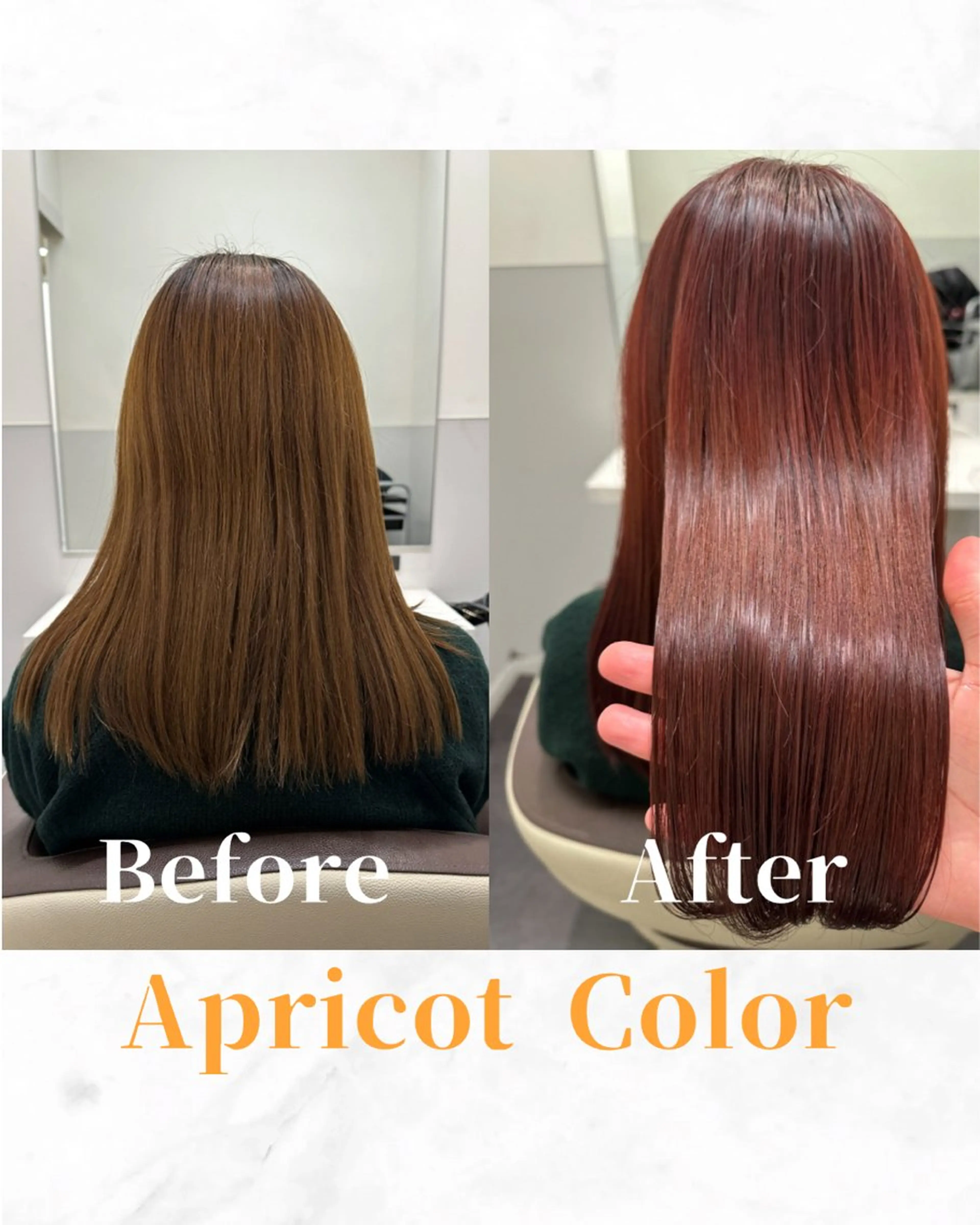 セミロング カラー ベージュカラー ブリーチ 透明感カラー ブリーチなしカラー オレンジ カット ヘアカラー トリートメント 【美髪矯正 /髪質改善】RINのヘアスタイル