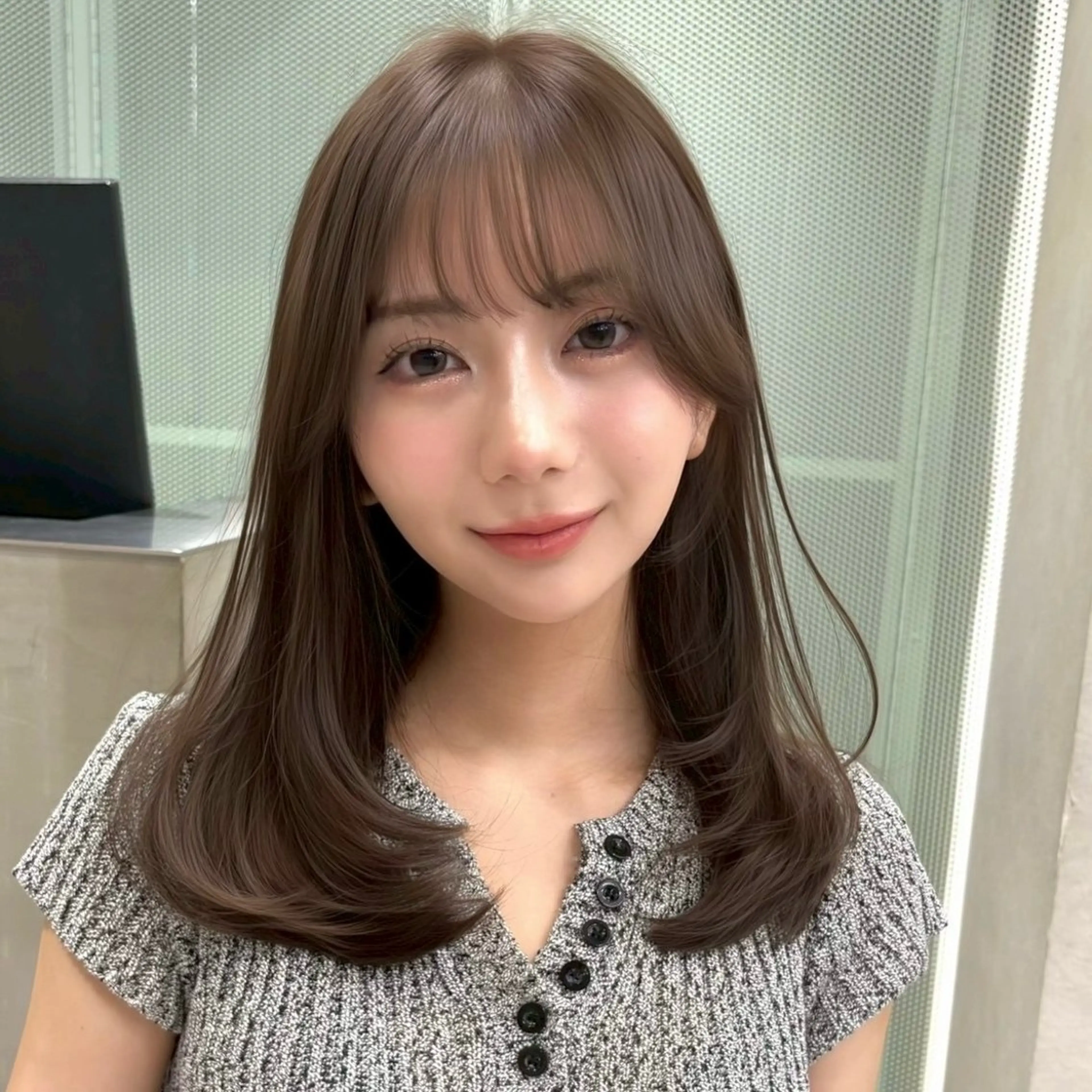 ミディアム カラー 透明感カラー/ りおのヘアスタイル