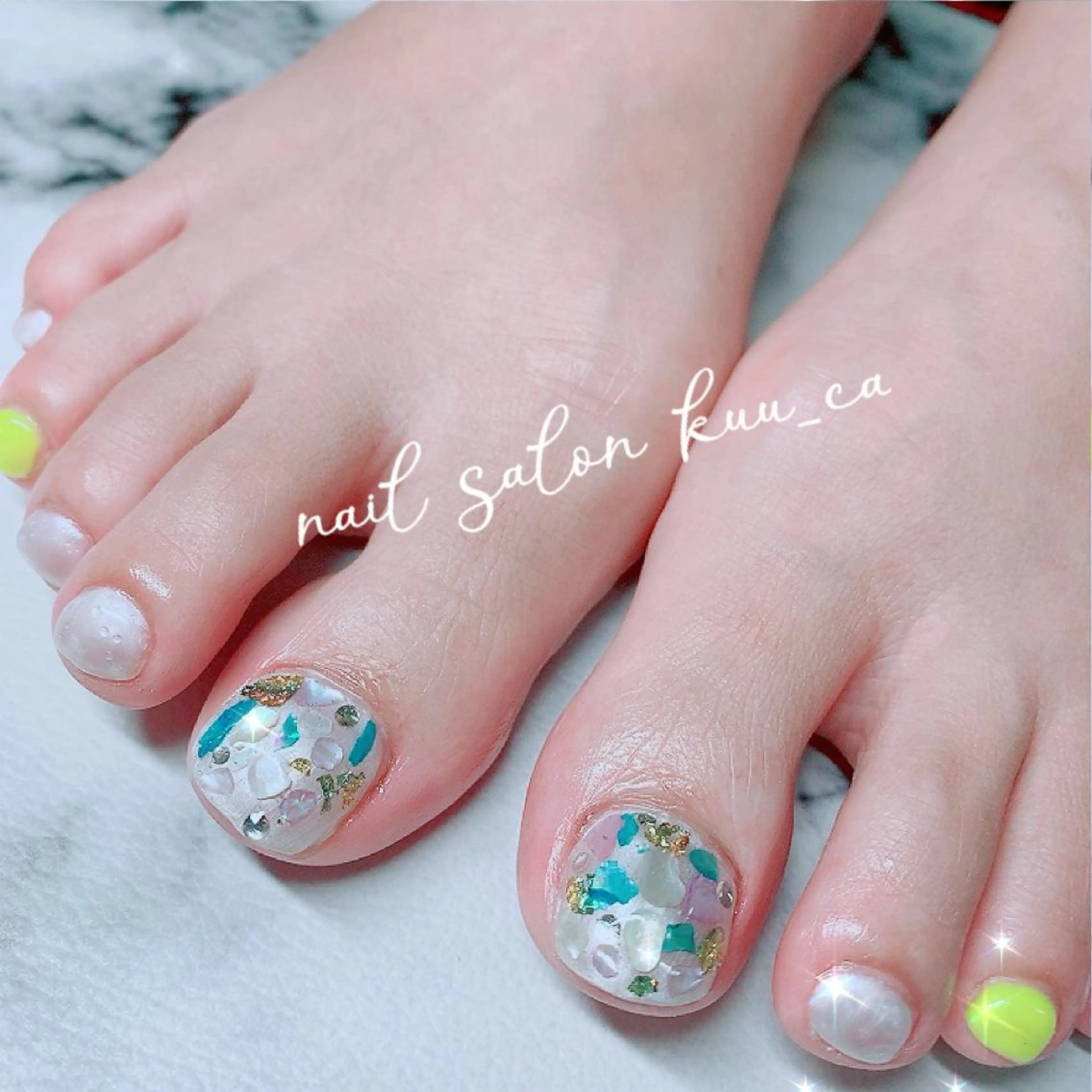 ネイル フットネイル nail salon kuu_caのネイルデザイン