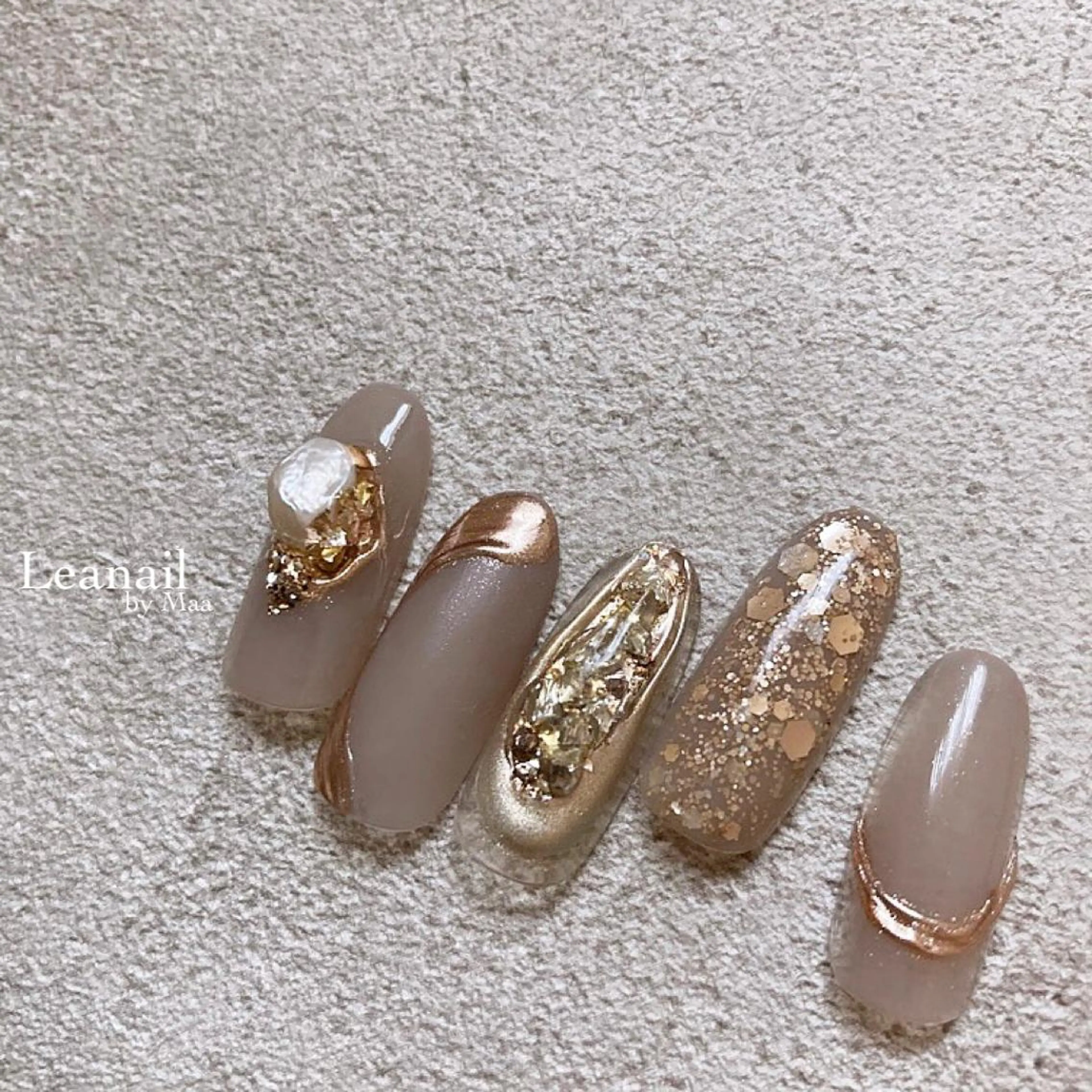 ネイル ハンドネイル private_ salon.Leaのネイルデザイン